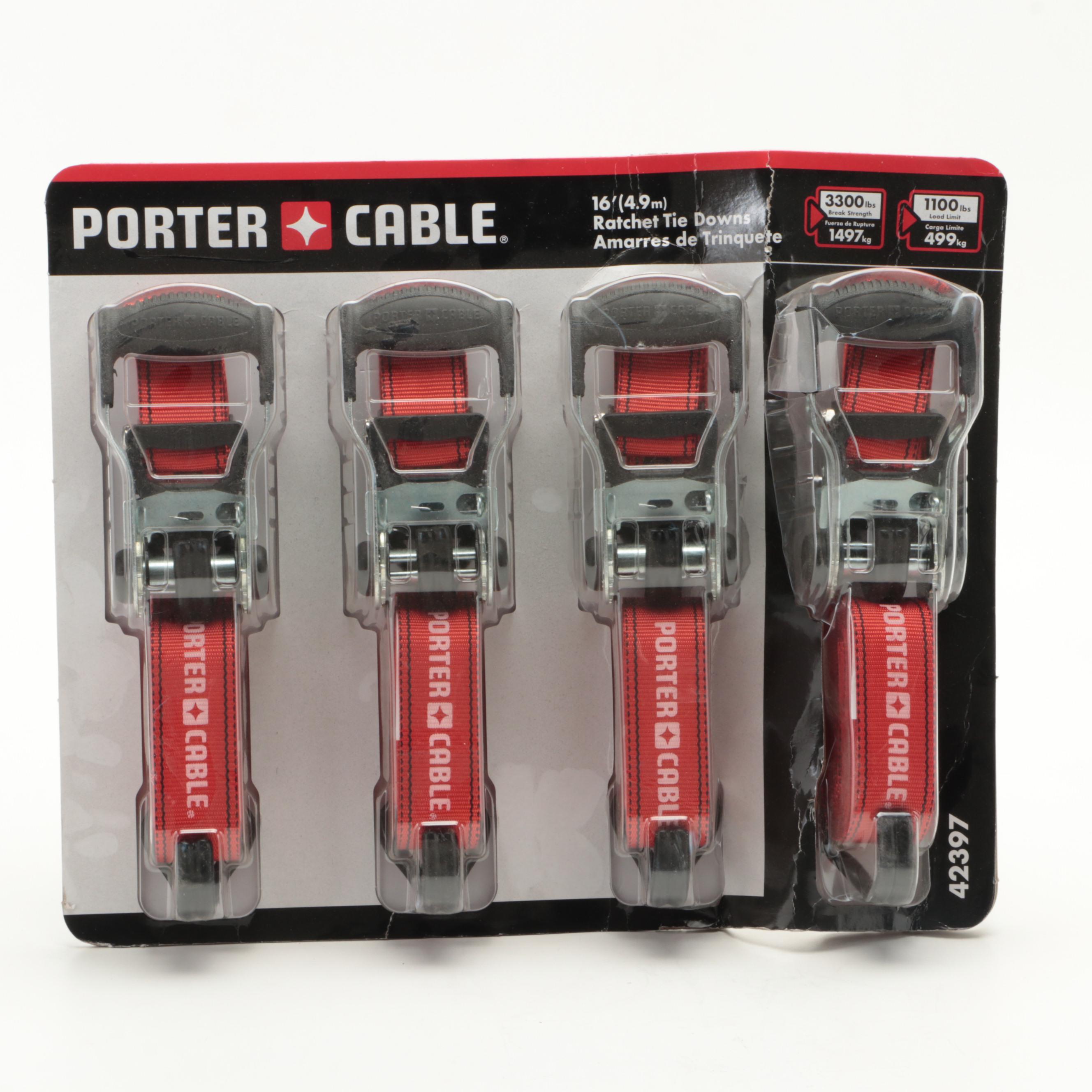 Porter-Cable 16' Ratchet Tie Down Sets