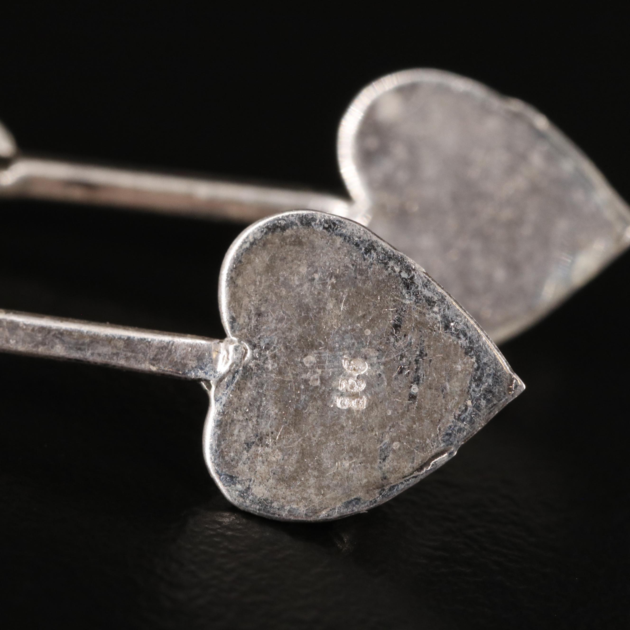 Sterling Sapphire Dangle Earrings