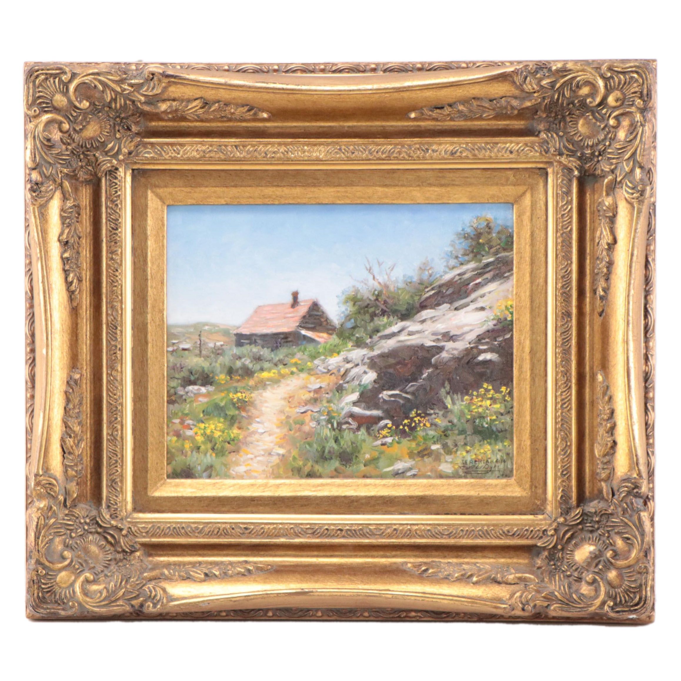 Larry Dyke Oil Painting of Landscape "Bodie Ghost Town in California"