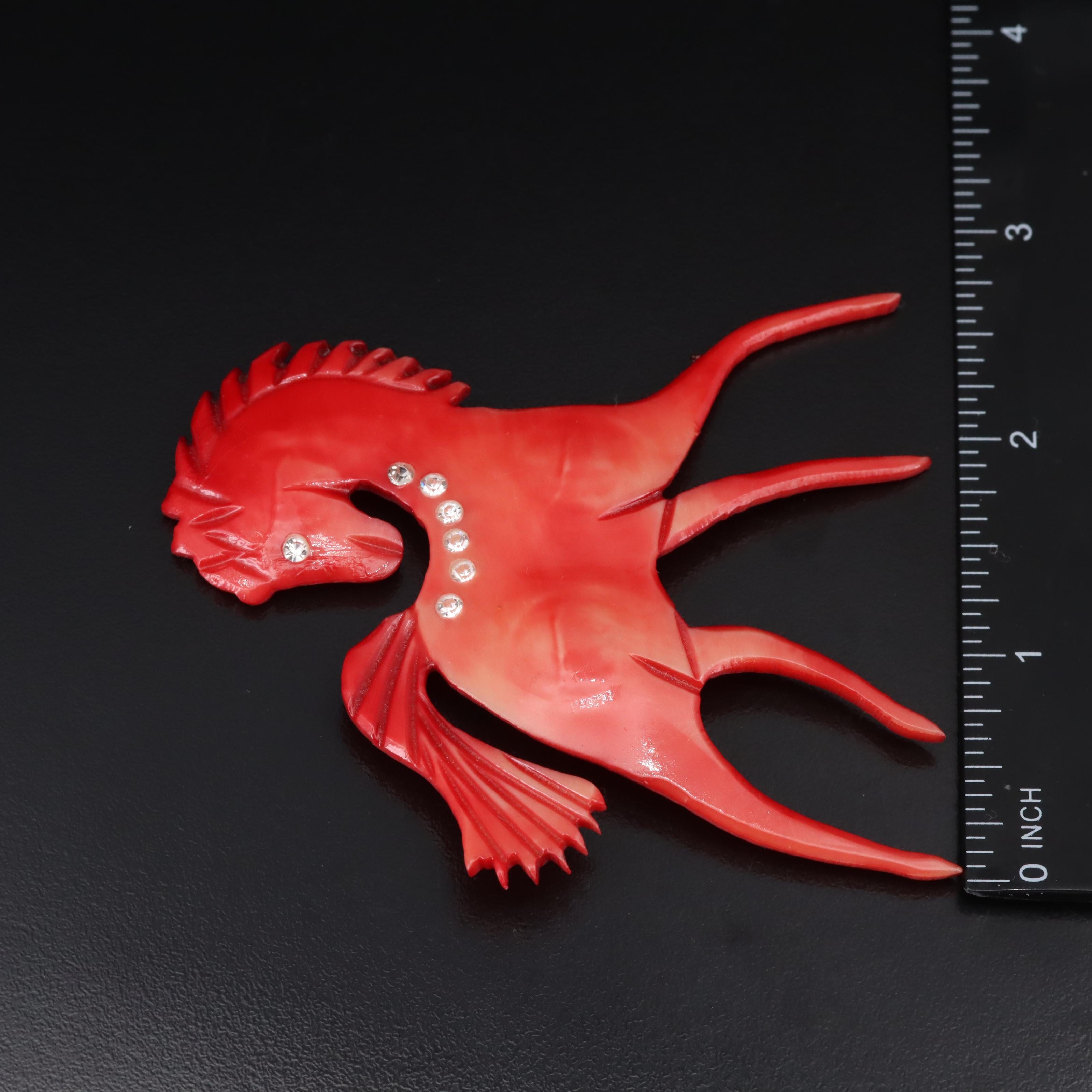 Horse Brooch and Cameo Necklace