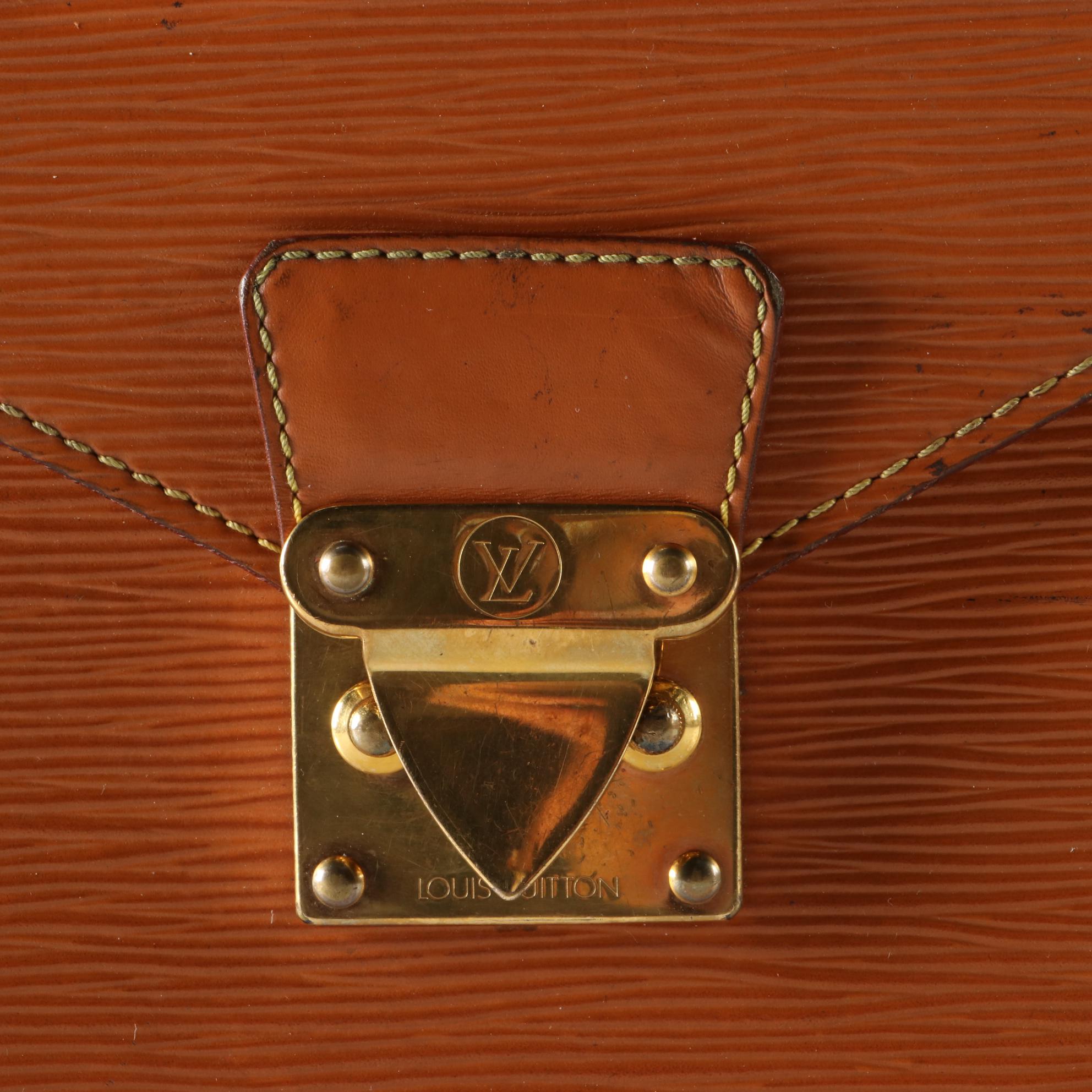 Louis Vuitton Ambassador Two Compartment Briefcase in Cipango Gold Epi Leather