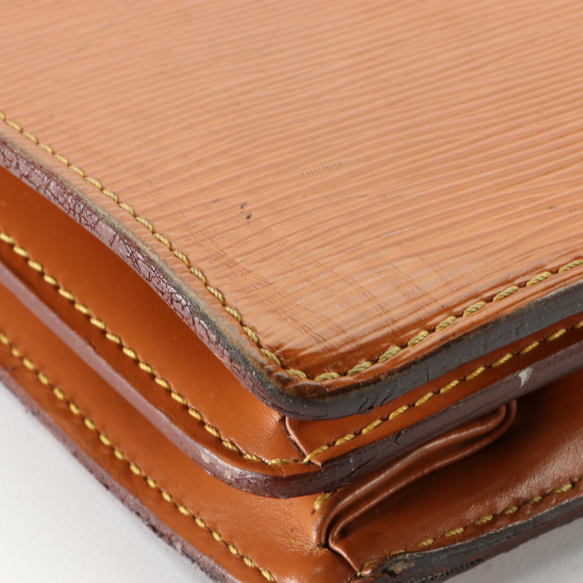 Louis Vuitton Ambassador Two Compartment Briefcase in Cipango Gold Epi Leather