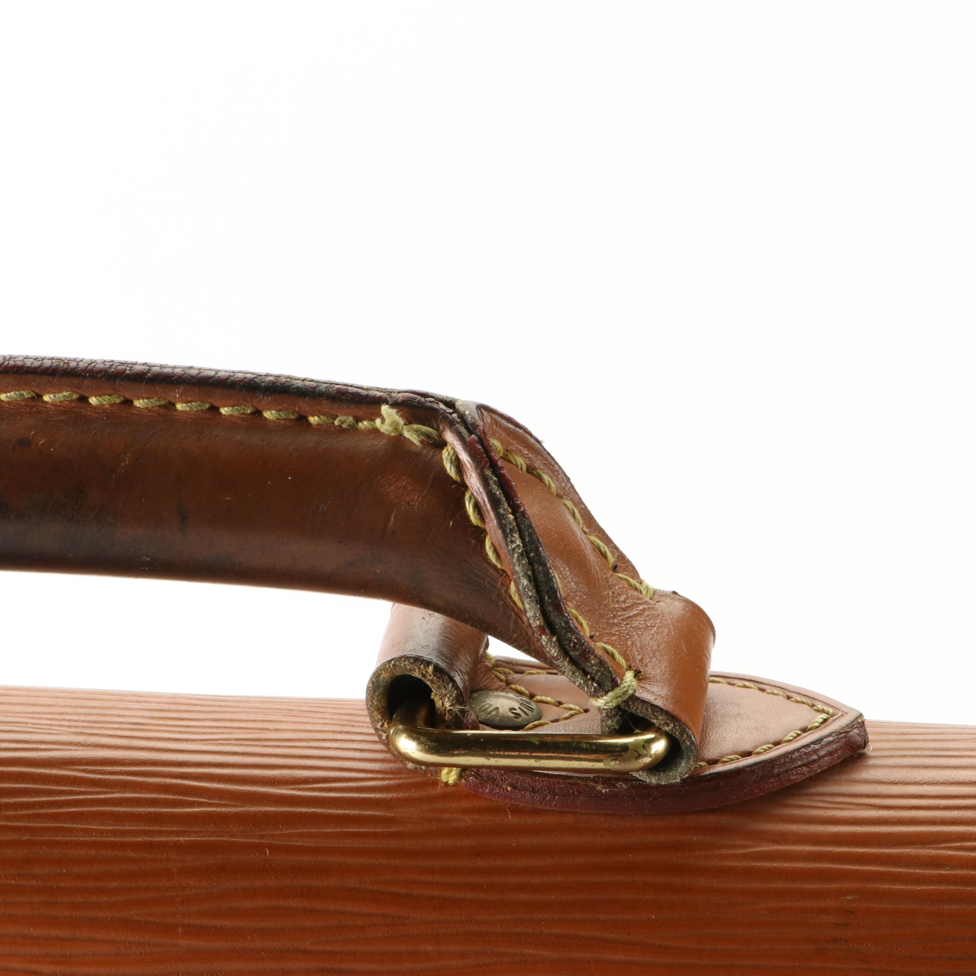 Louis Vuitton Ambassador Two Compartment Briefcase in Cipango Gold Epi Leather