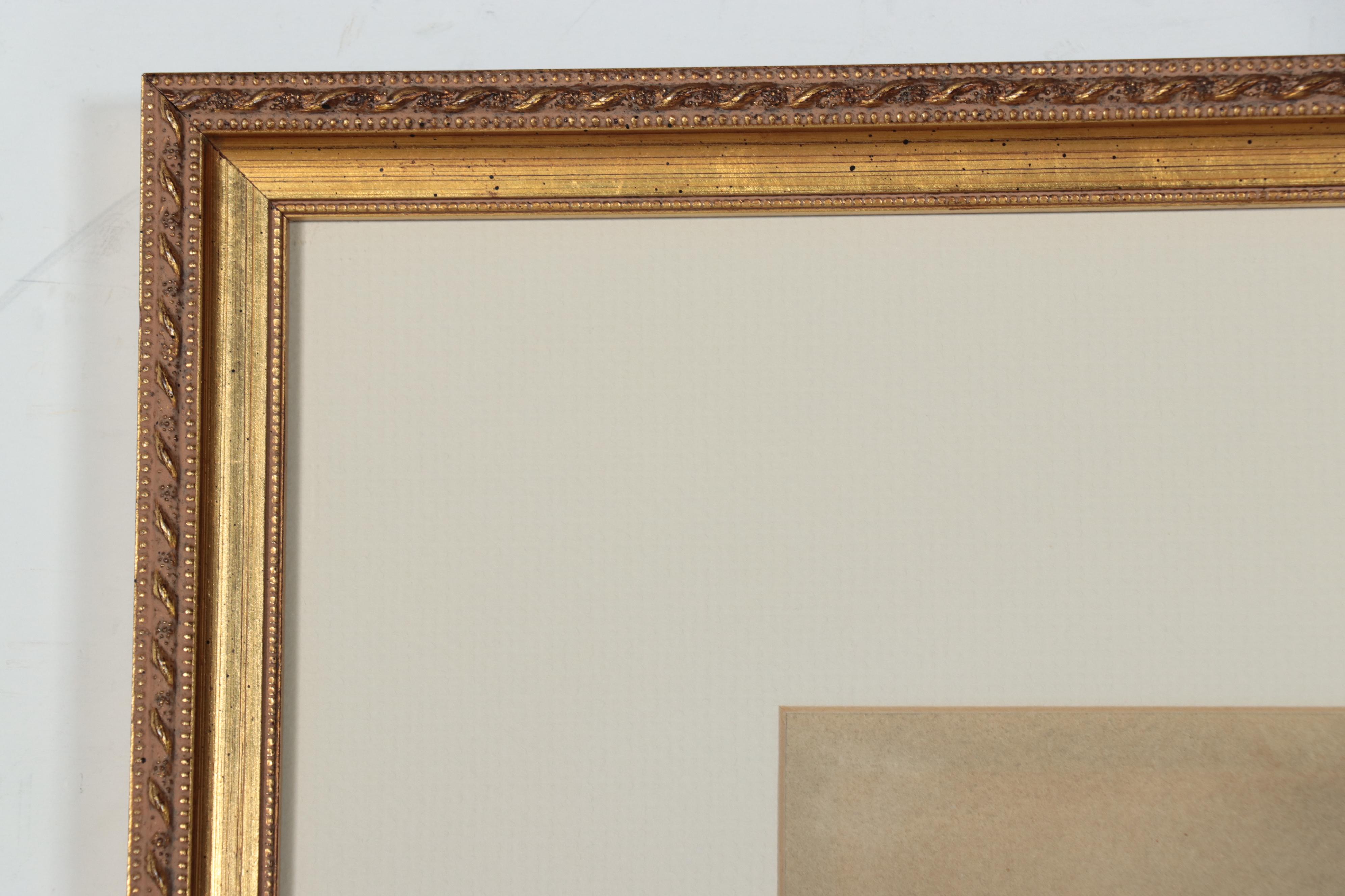 Francis Stayman Medairy Watercolor Painting of Pastoral Landscape with Cows