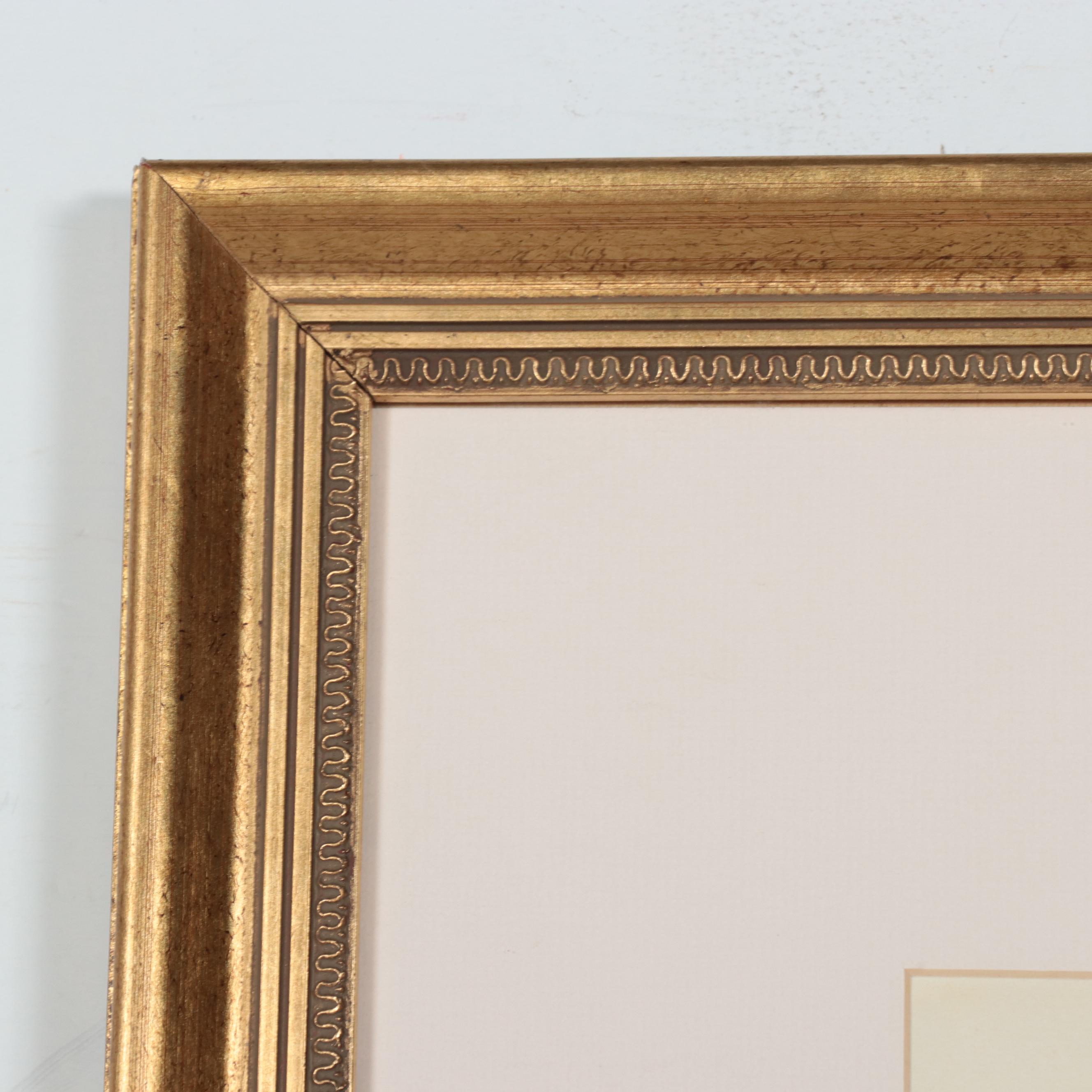 Lee Hung East Asian Harbor Scene Watercolor Painting