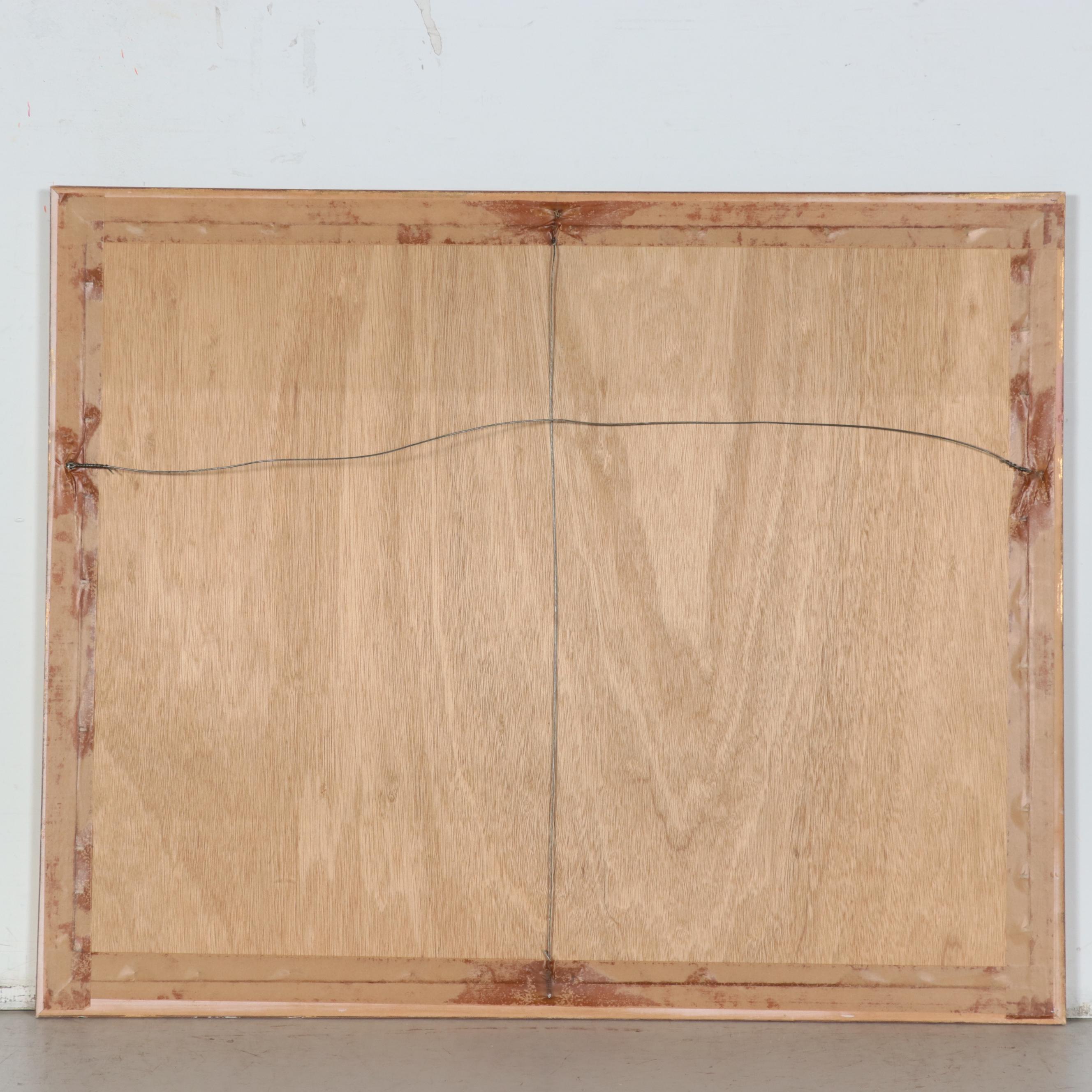 Lee Hung East Asian Harbor Scene Watercolor Painting