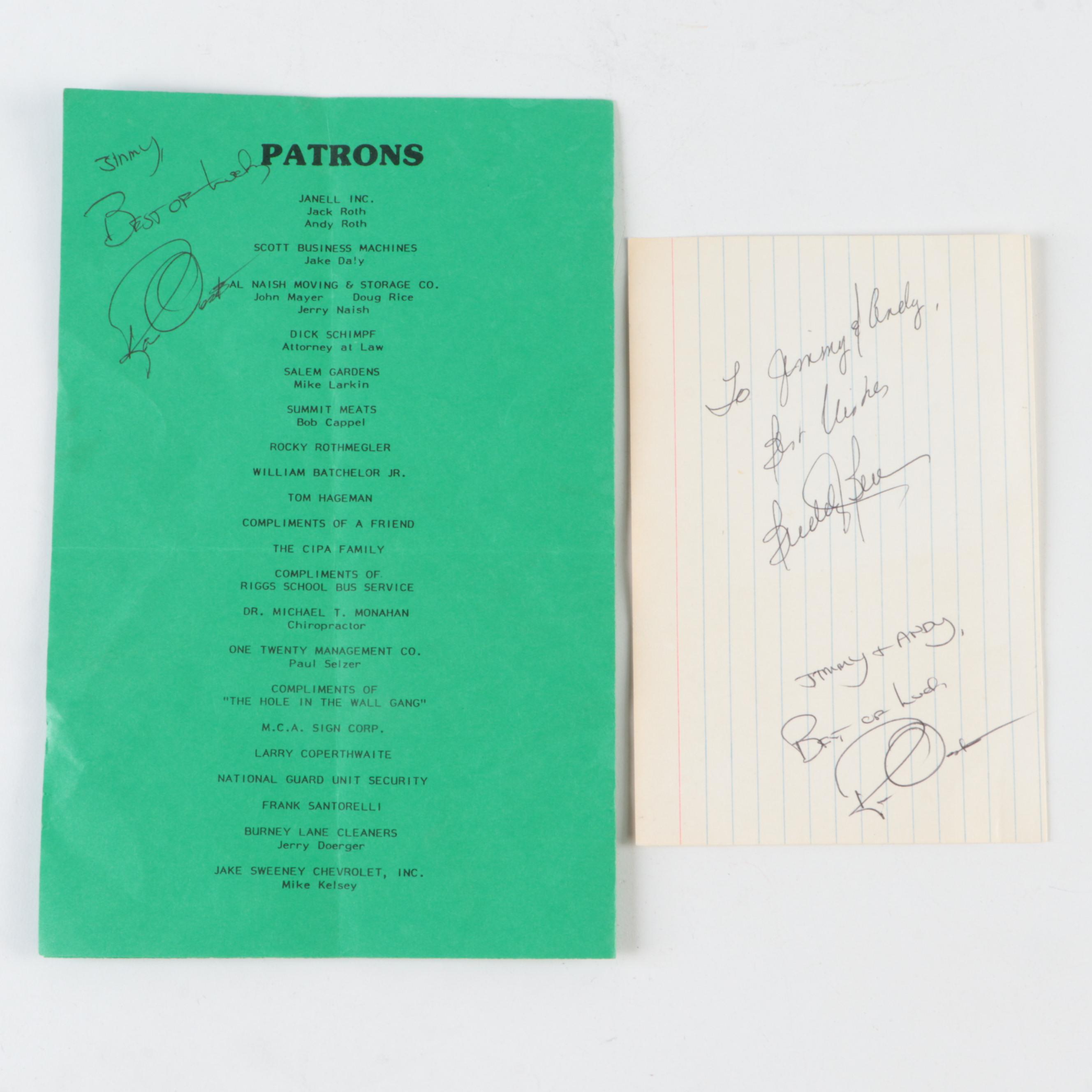 Cincinnati Reds Signed Cutouts, Baseball Cards and More with Larkin, Others