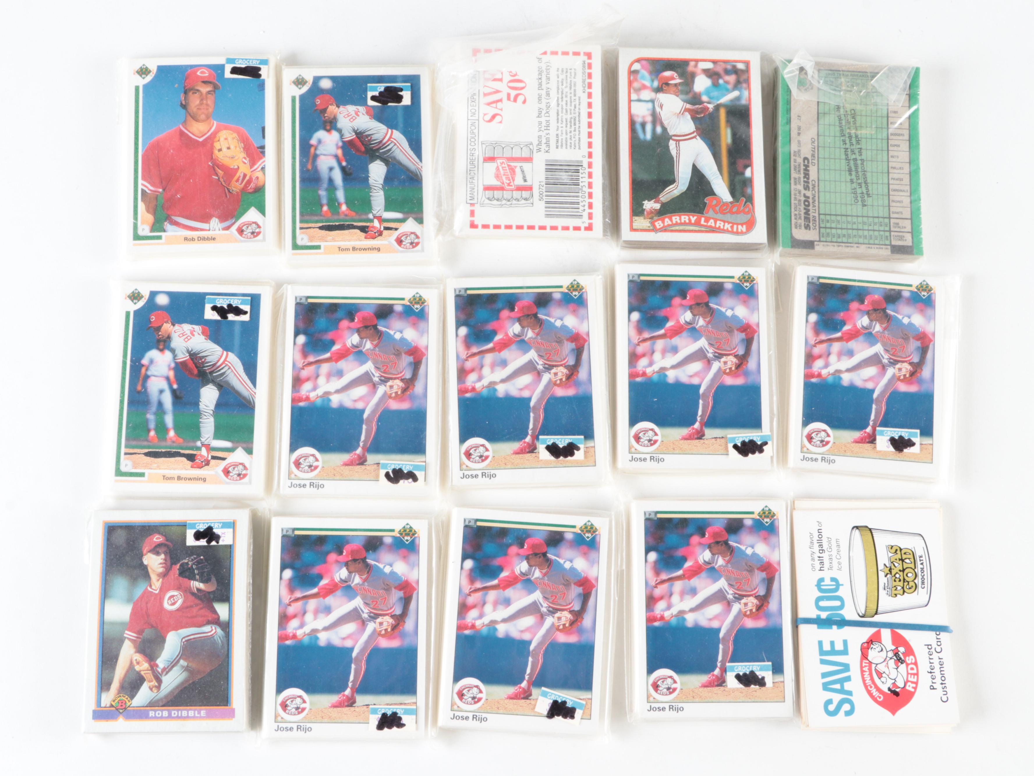 Cincinnati Reds Signed Cutouts, Baseball Cards and More with Larkin, Others
