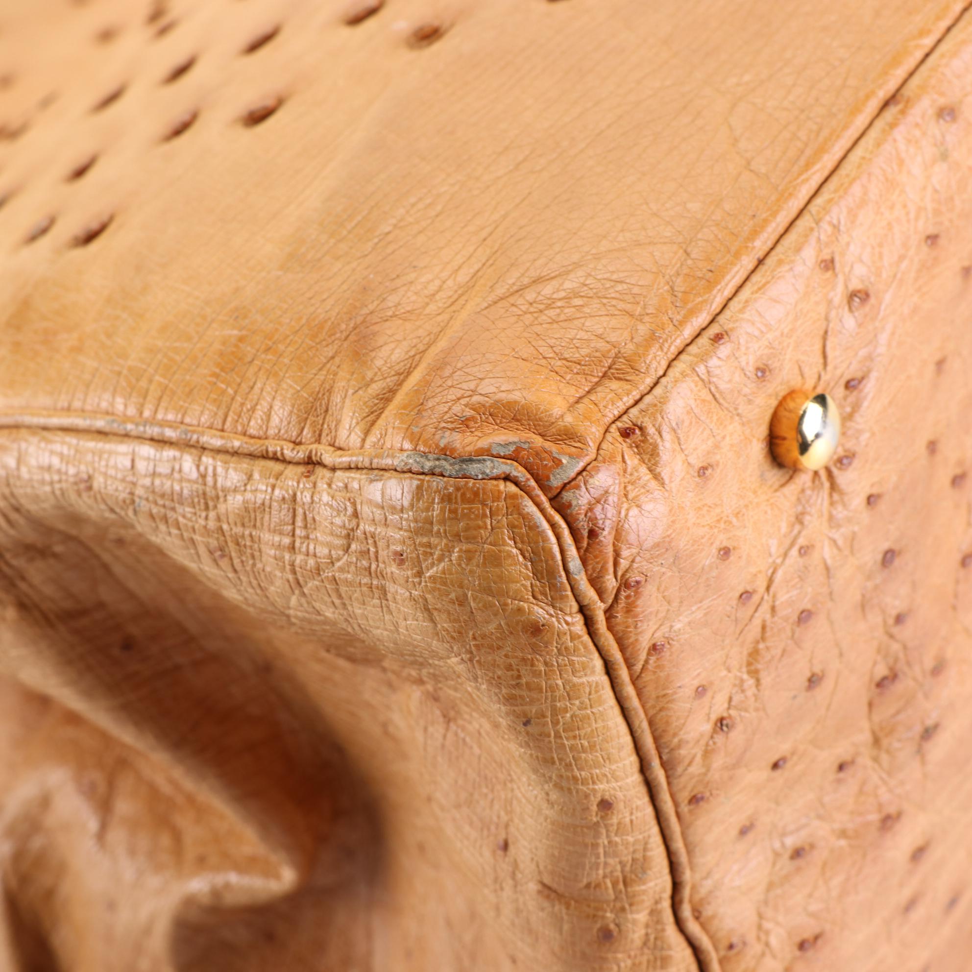 Judith Leiber Satchel in Ostrich Leather