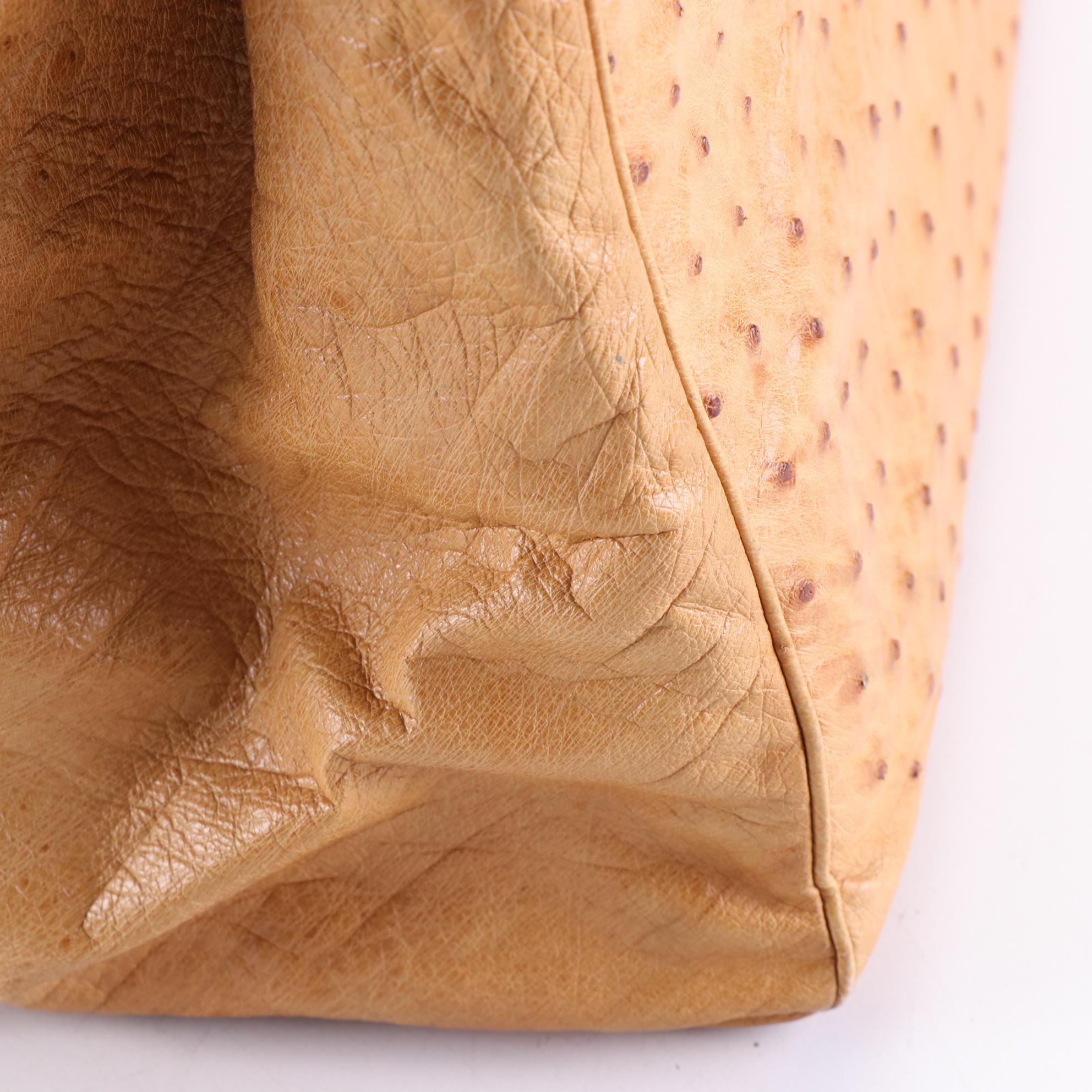 Judith Leiber Satchel in Ostrich Leather