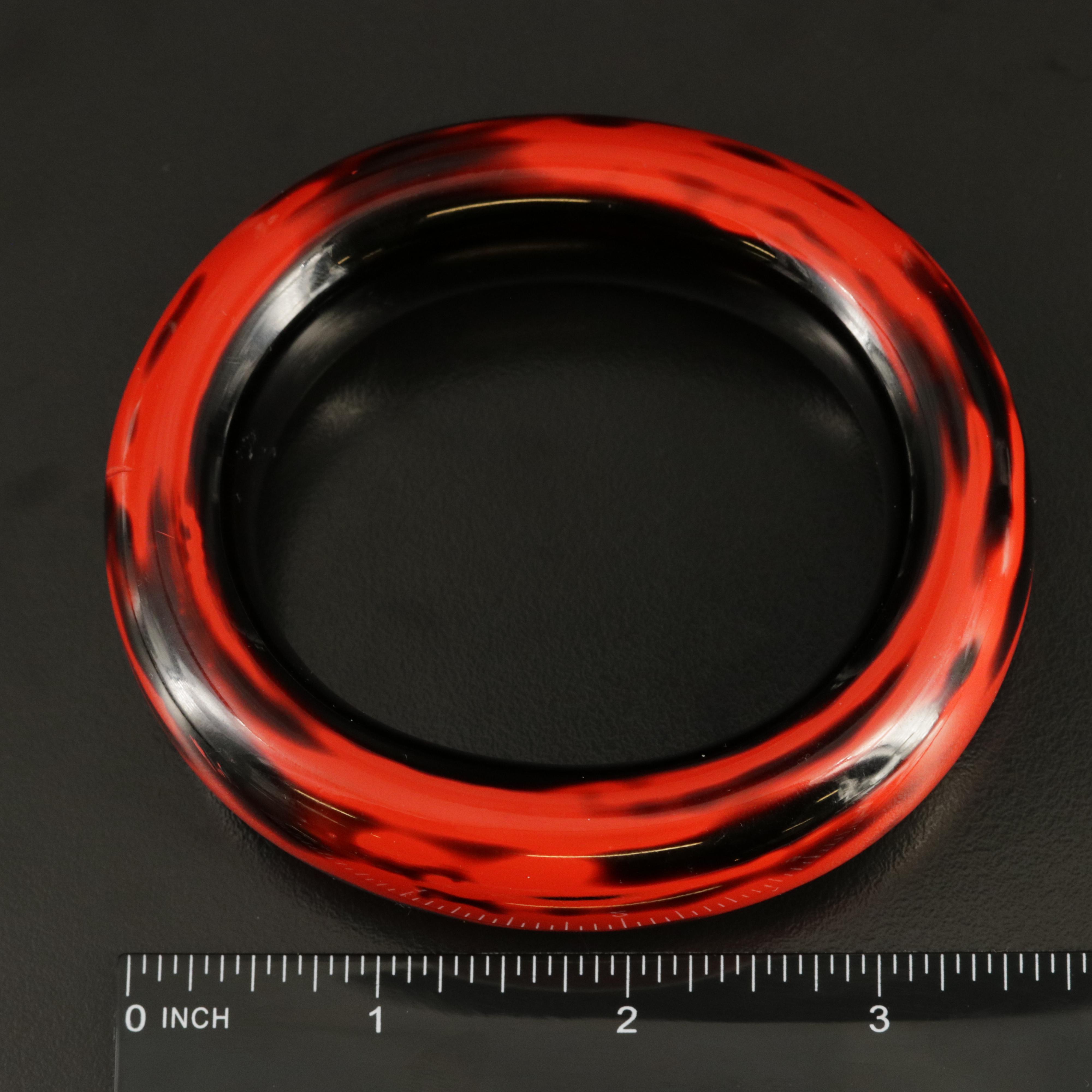 Elsa Peretti for Tiffany & Co. Lacquer Over Japanese Hardwood Bangle
