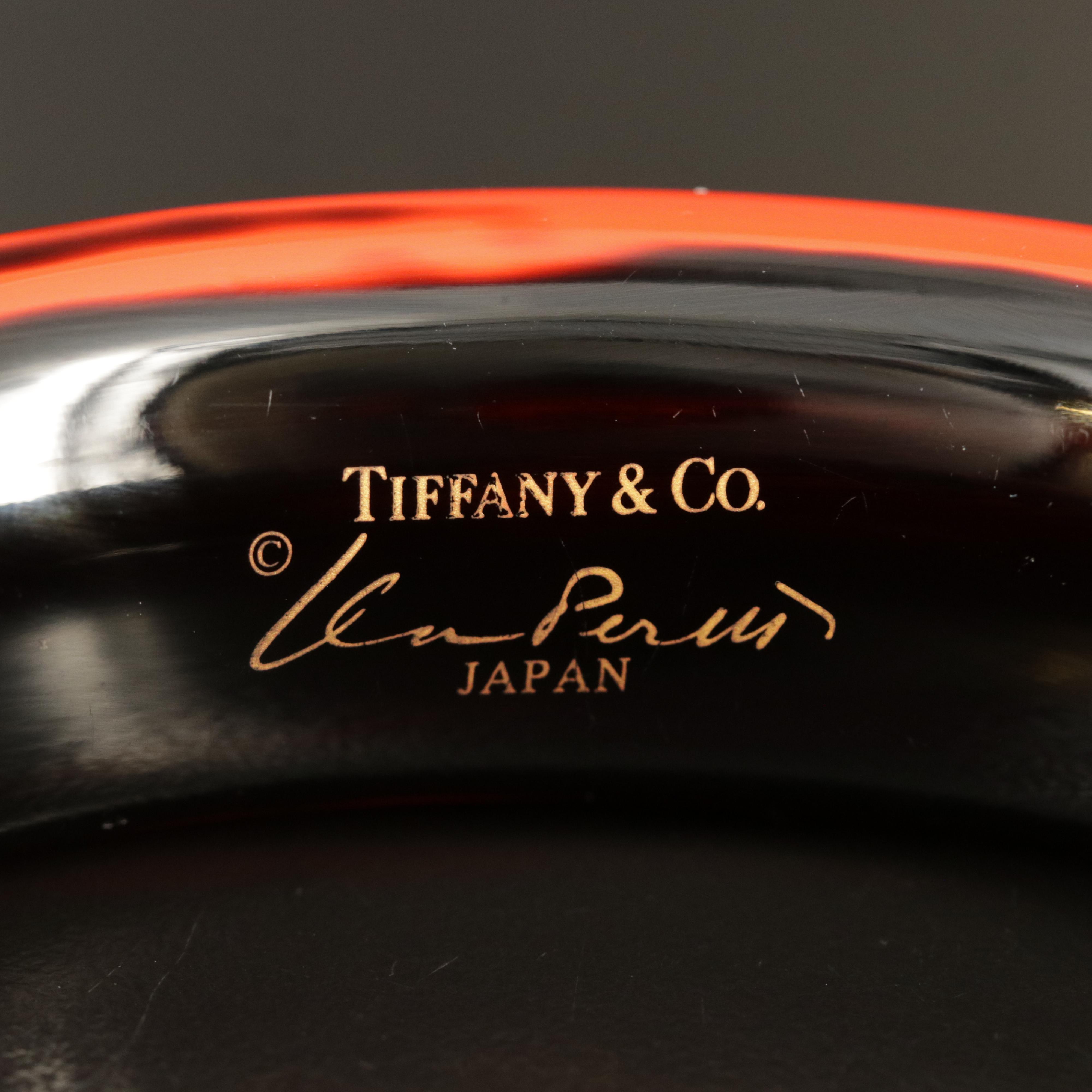 Elsa Peretti for Tiffany & Co. Lacquer Over Japanese Hardwood Bangle