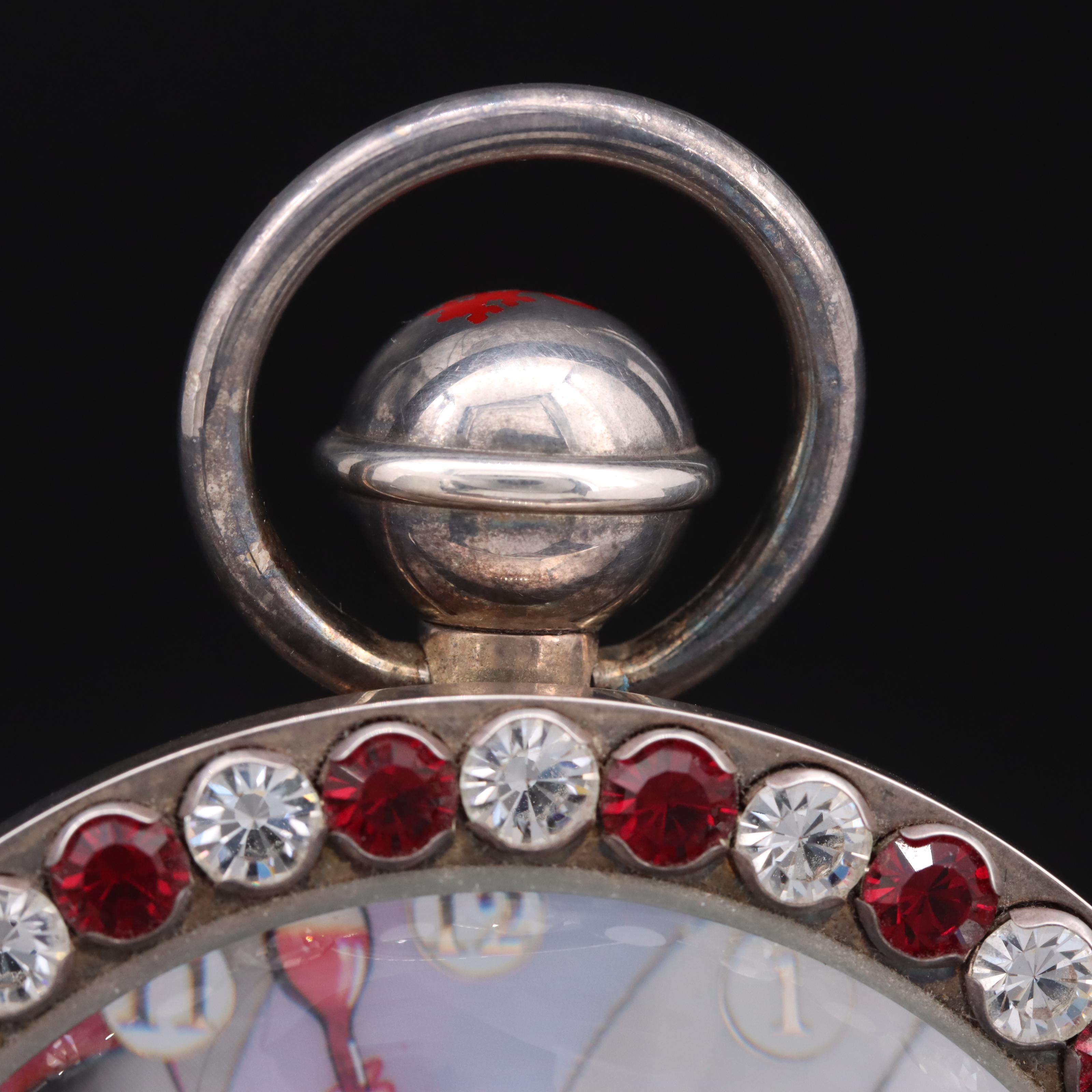 Corum "Hours of Love" Animated Erotic Sterling Silver Table Watch