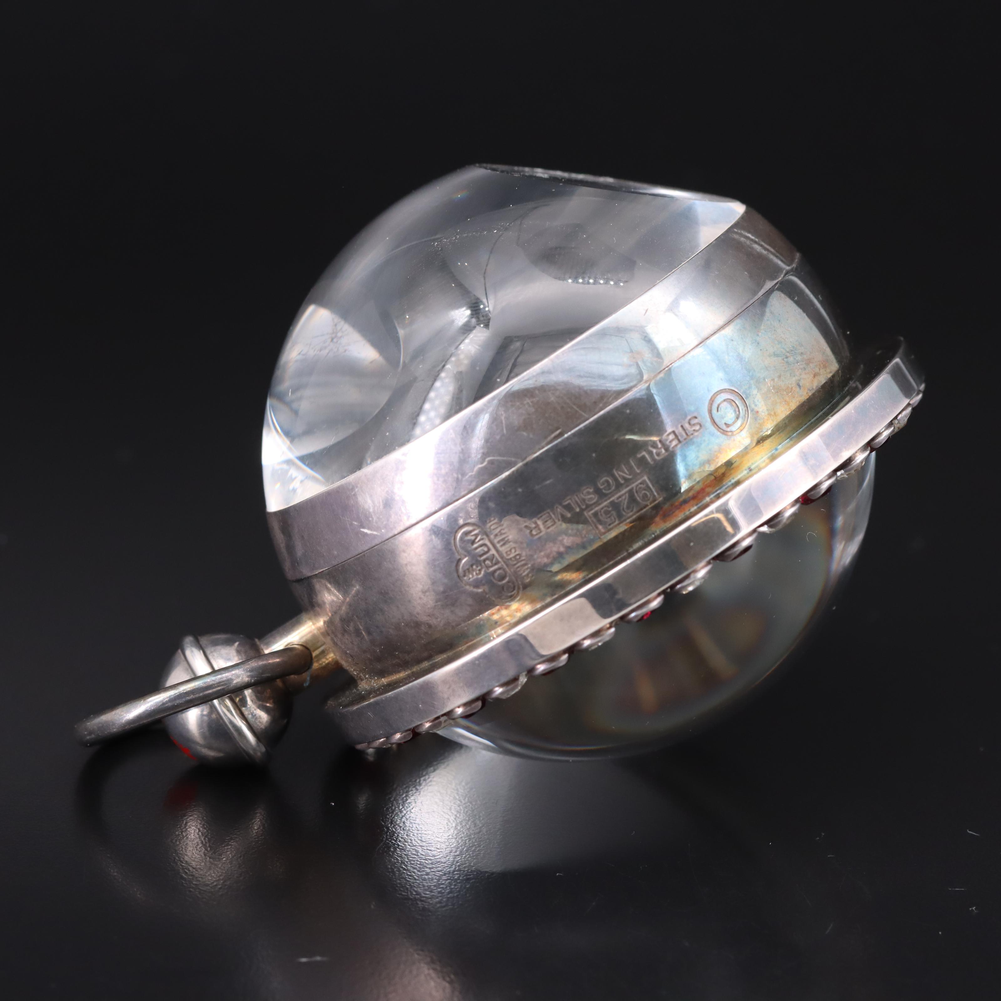 Corum "Hours of Love" Animated Erotic Sterling Silver Table Watch