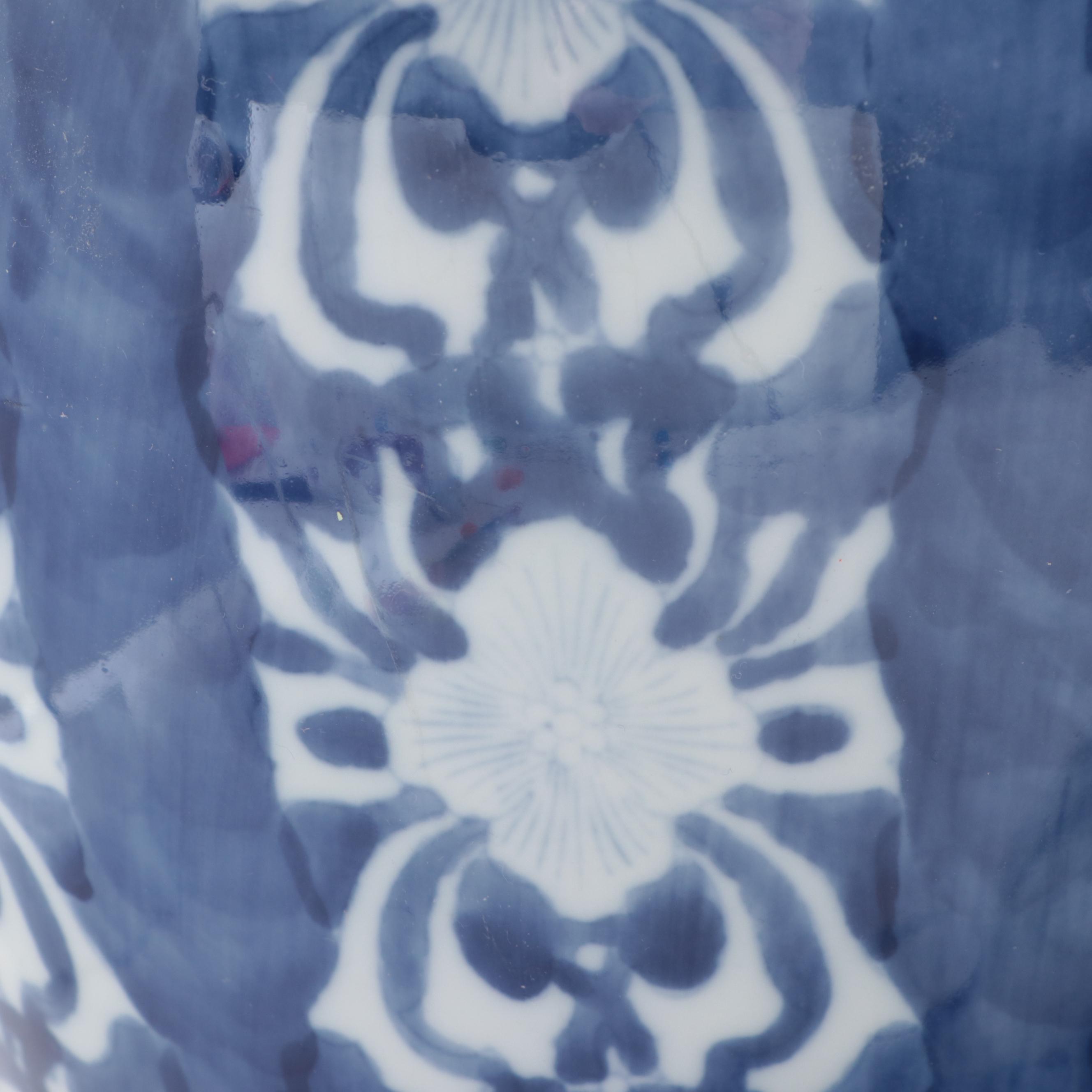 Chinese Blue and White Porcelain Covered Jars