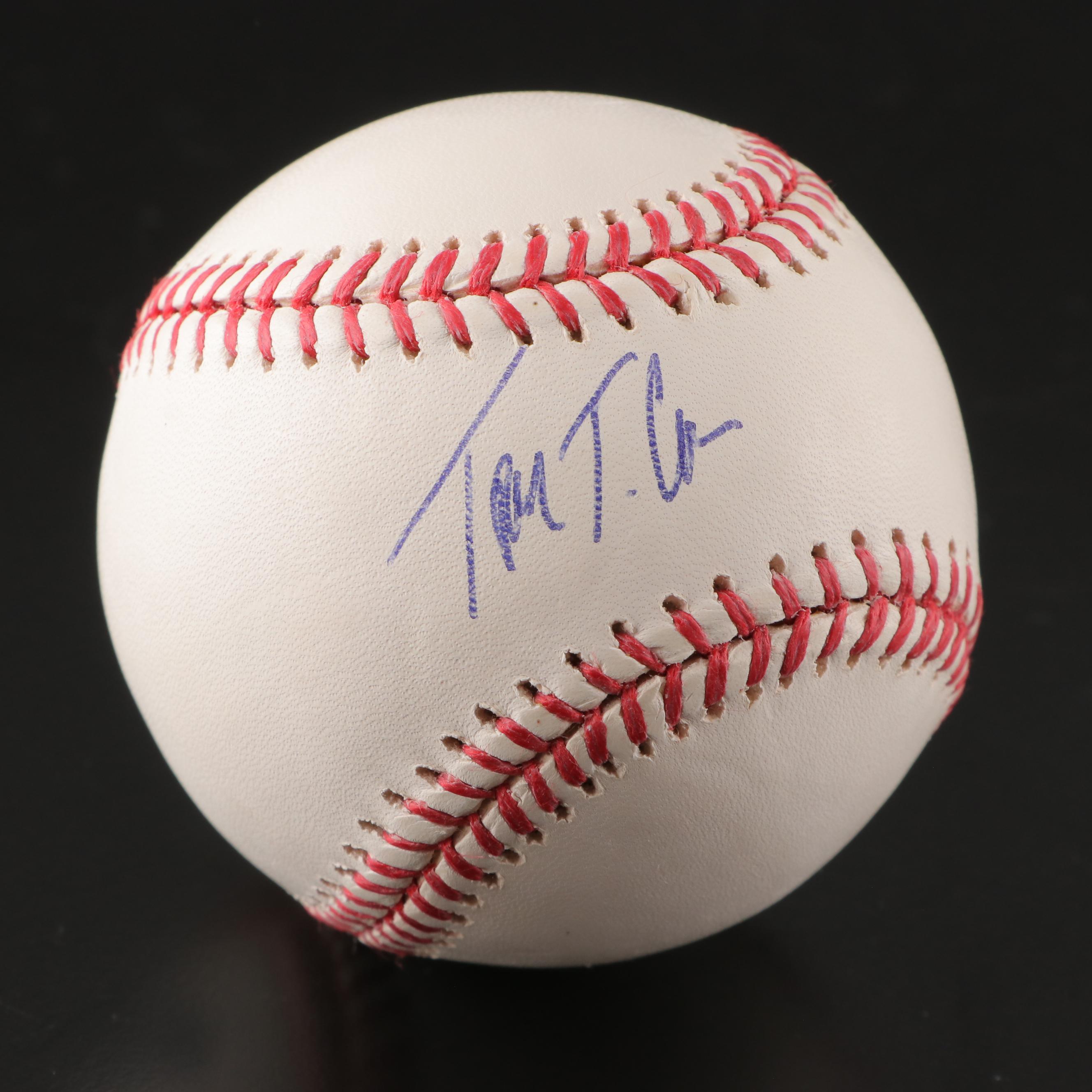 Tulowitzki, Bahnsen, Hernández, Gordon, Crowe Yankees, Indians Signed Baseballs