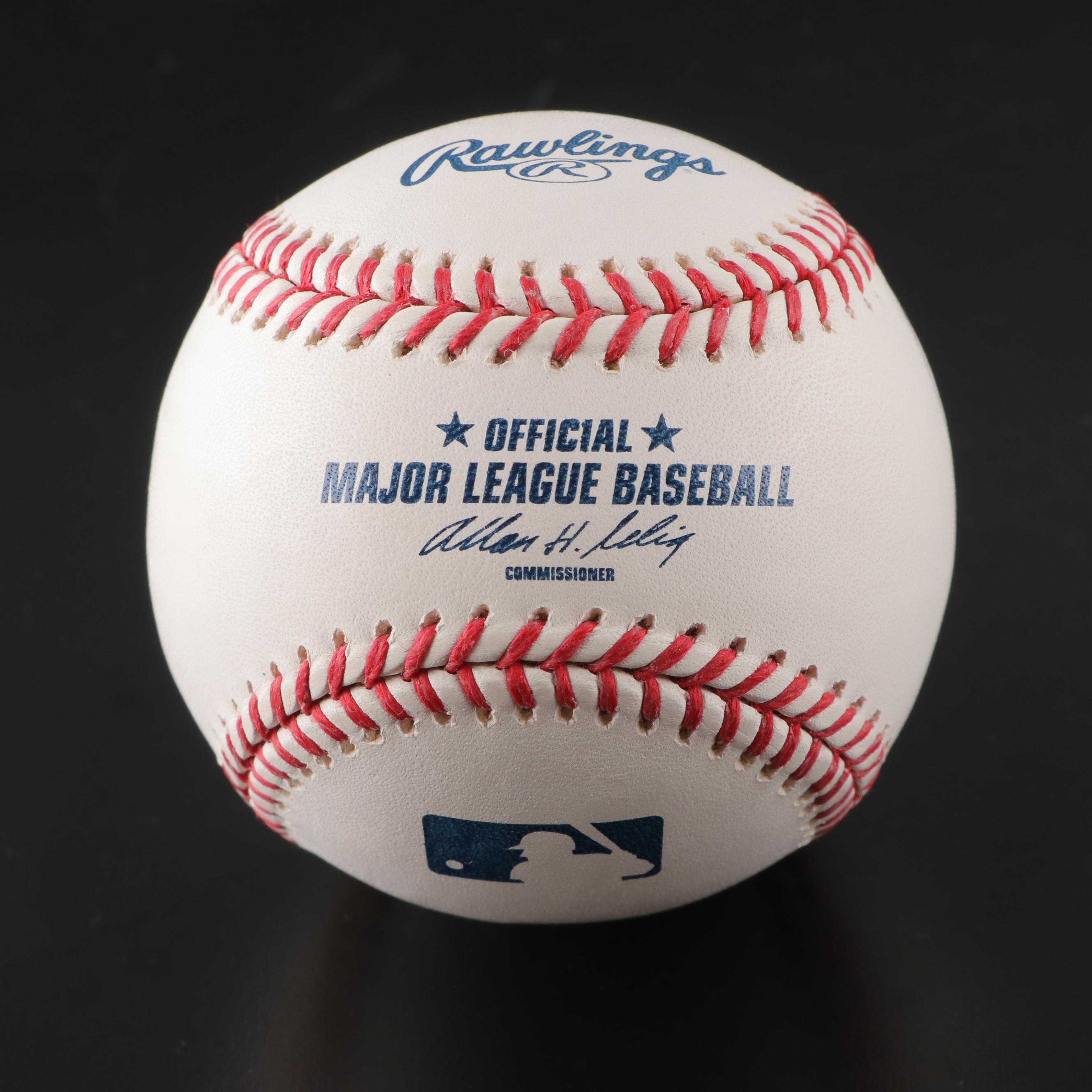 Tulowitzki, Bahnsen, Hernández, Gordon, Crowe Yankees, Indians Signed Baseballs