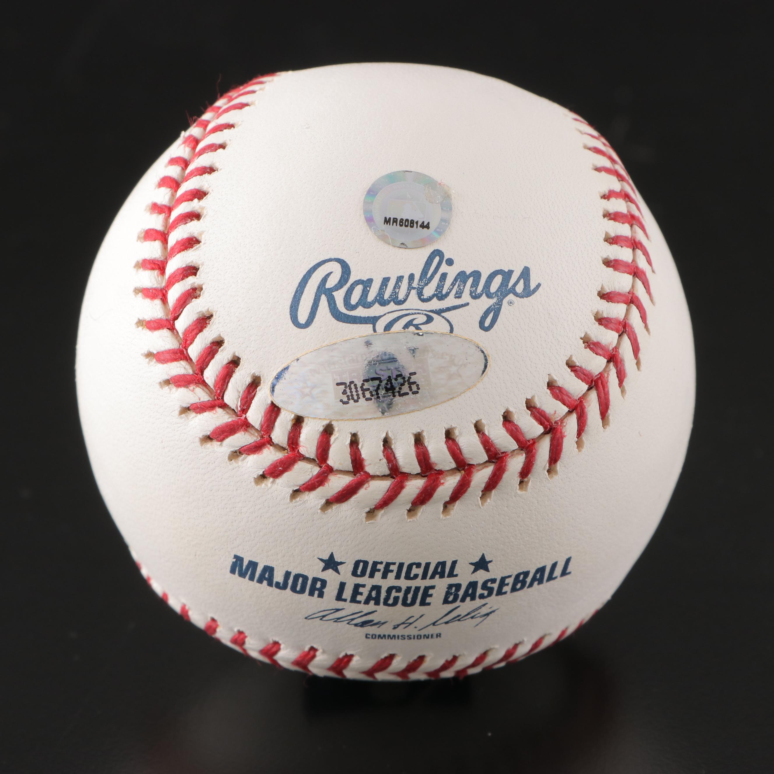 Tulowitzki, Bahnsen, Hernández, Gordon, Crowe Yankees, Indians Signed Baseballs