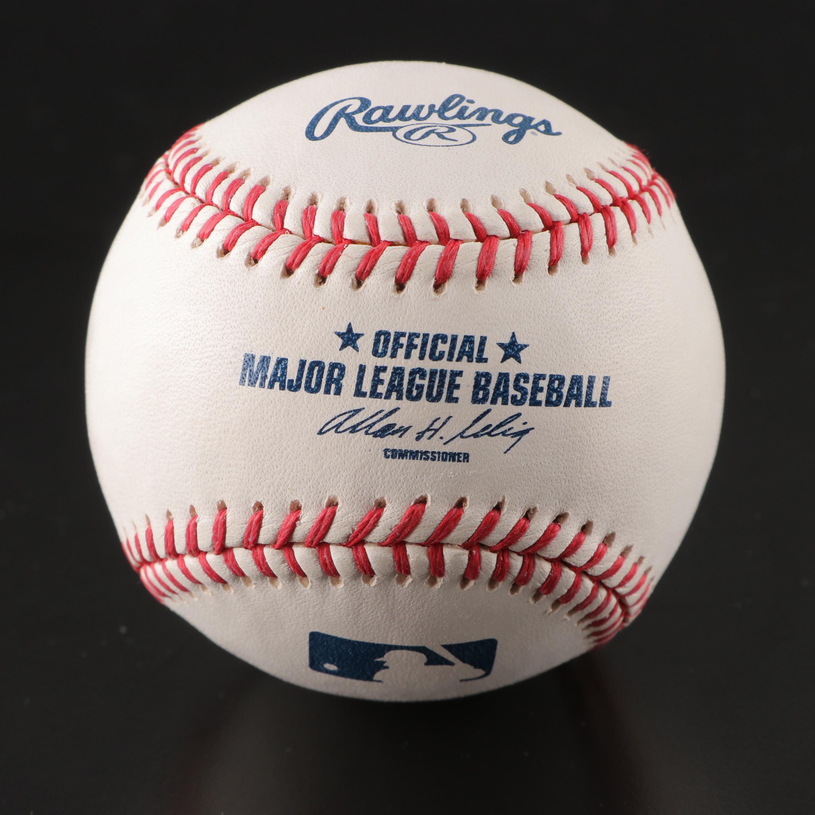 Tulowitzki, Bahnsen, Hernández, Gordon, Crowe Yankees, Indians Signed Baseballs