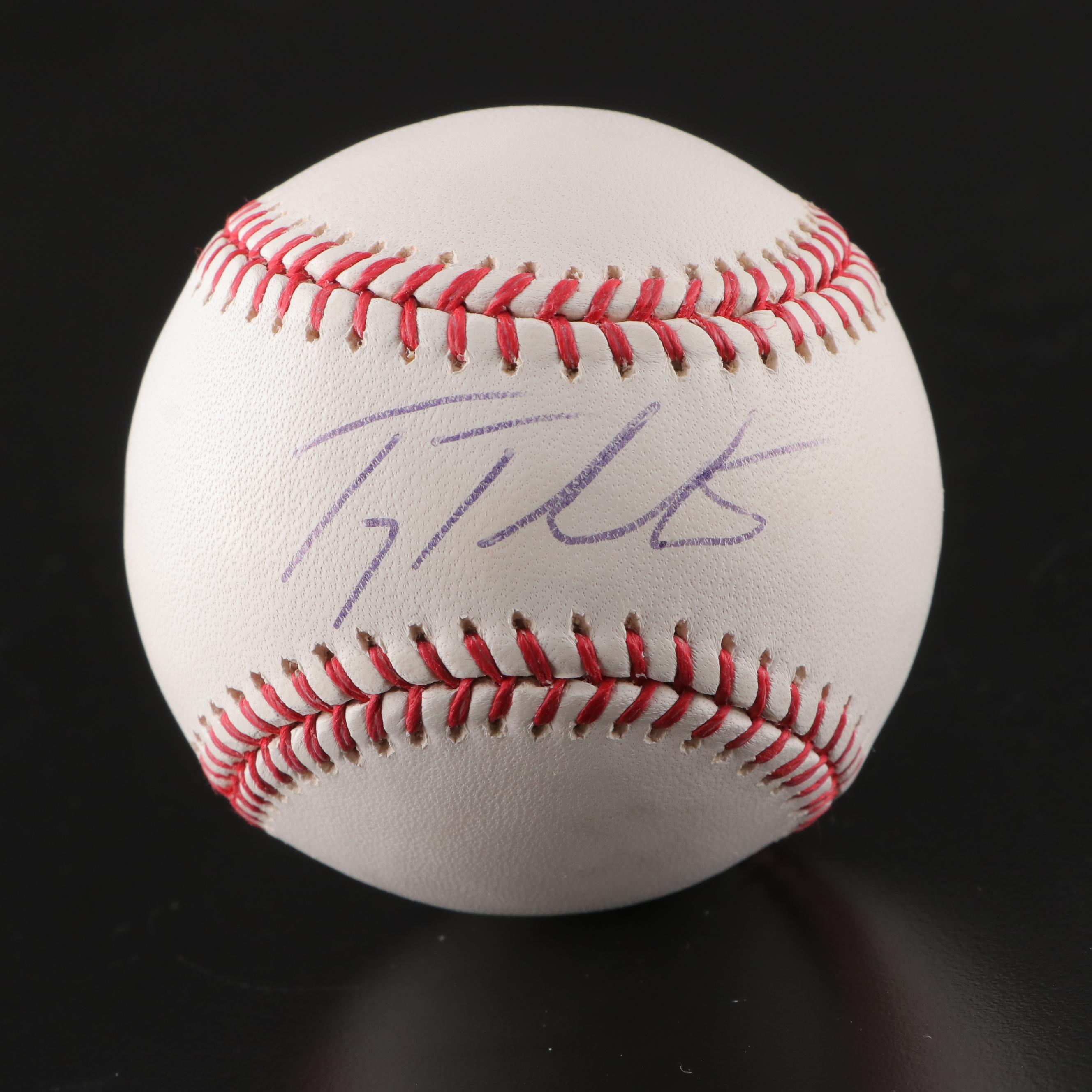 Tulowitzki, Bahnsen, Hernández, Gordon, Crowe Yankees, Indians Signed Baseballs