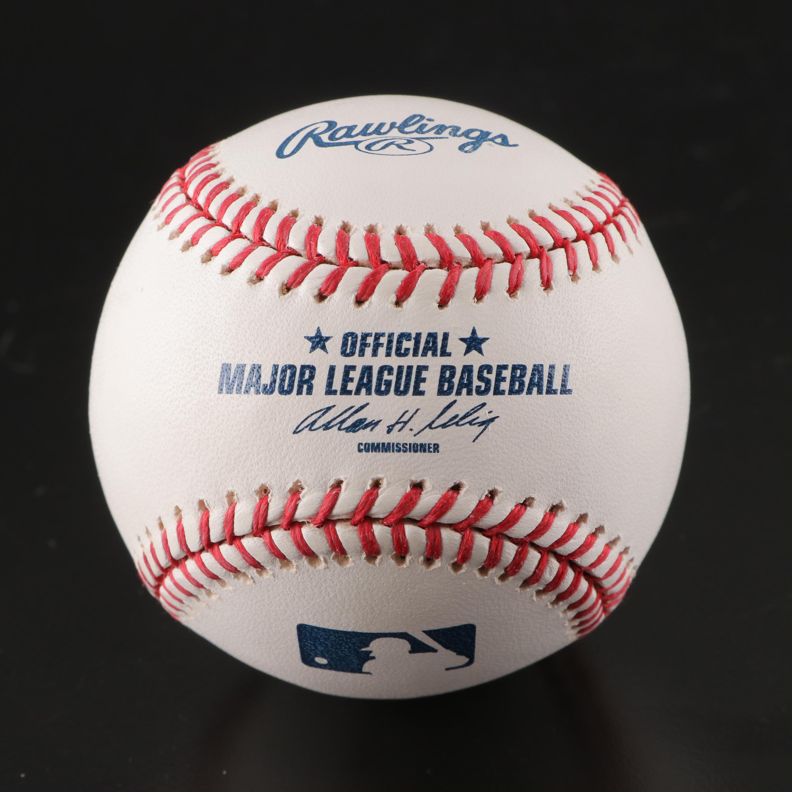 Tulowitzki, Bahnsen, Hernández, Gordon, Crowe Yankees, Indians Signed Baseballs