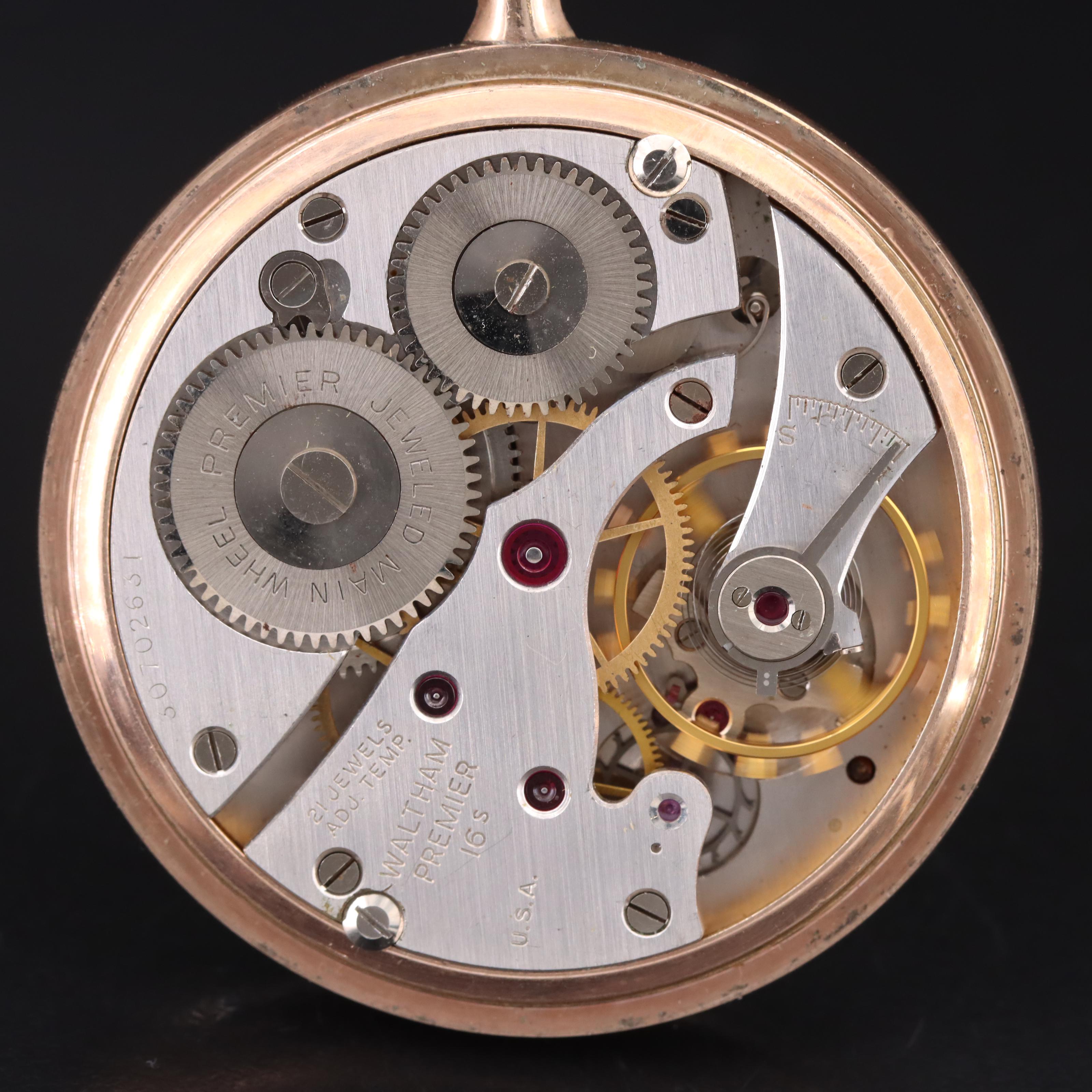 1940 Waltham Premier Gold-Filled Pocket Watch