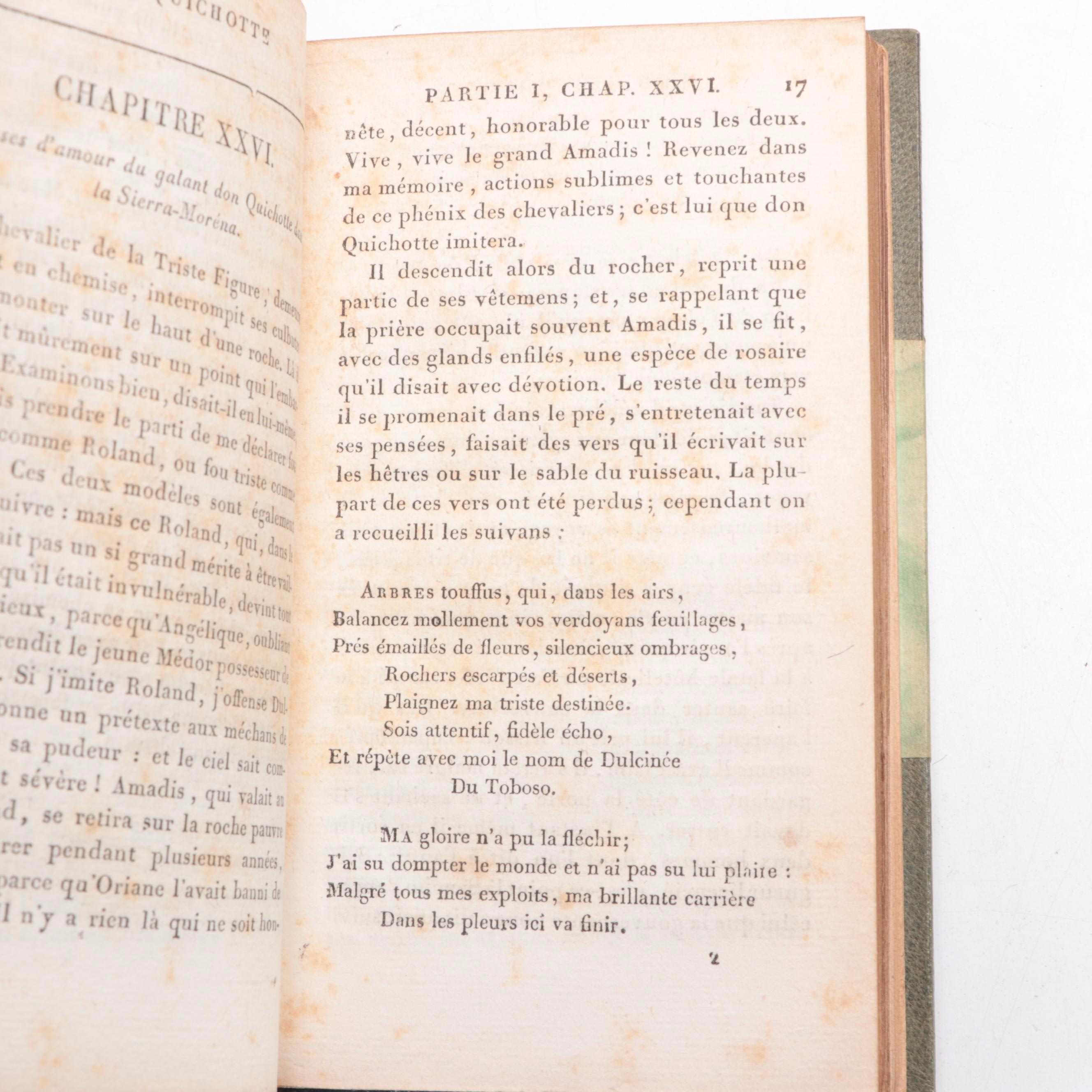 "The Iliad" by Homer with French "Don Quichotte" Partial Set by Cervantes