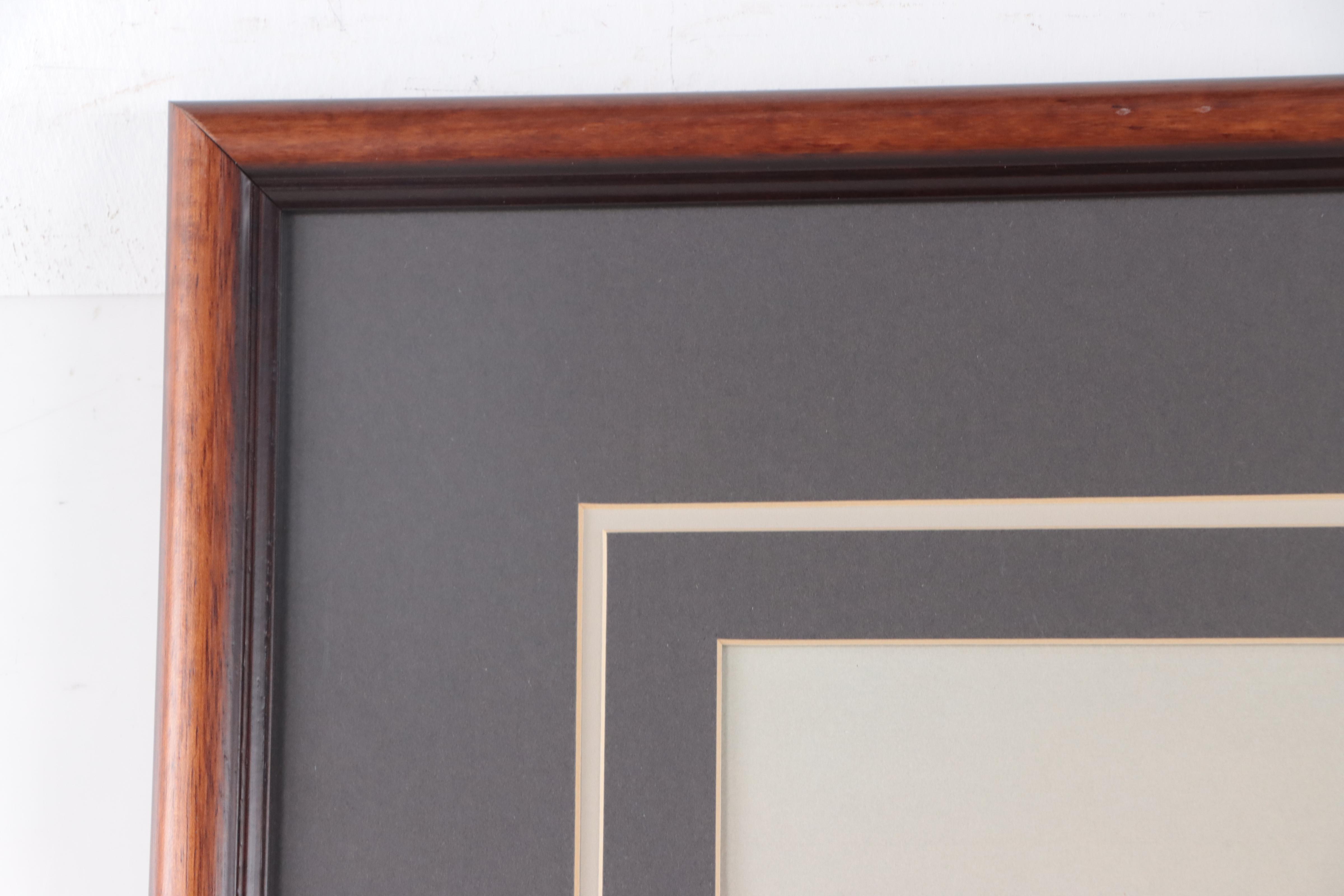 Harold Rigsby Offset Lithograph of Snow Leopard