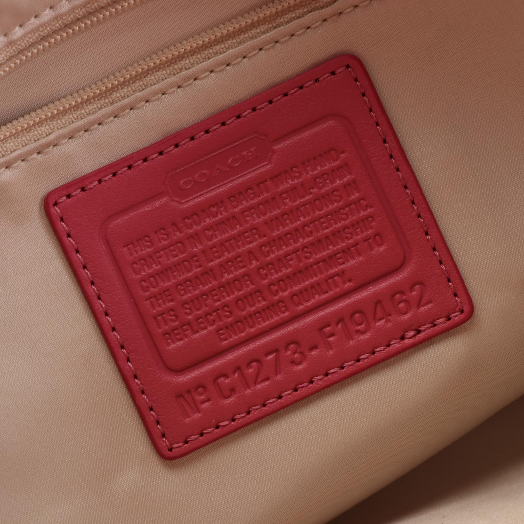 Coach Tote Bags in Signature Patent Leather and Leather