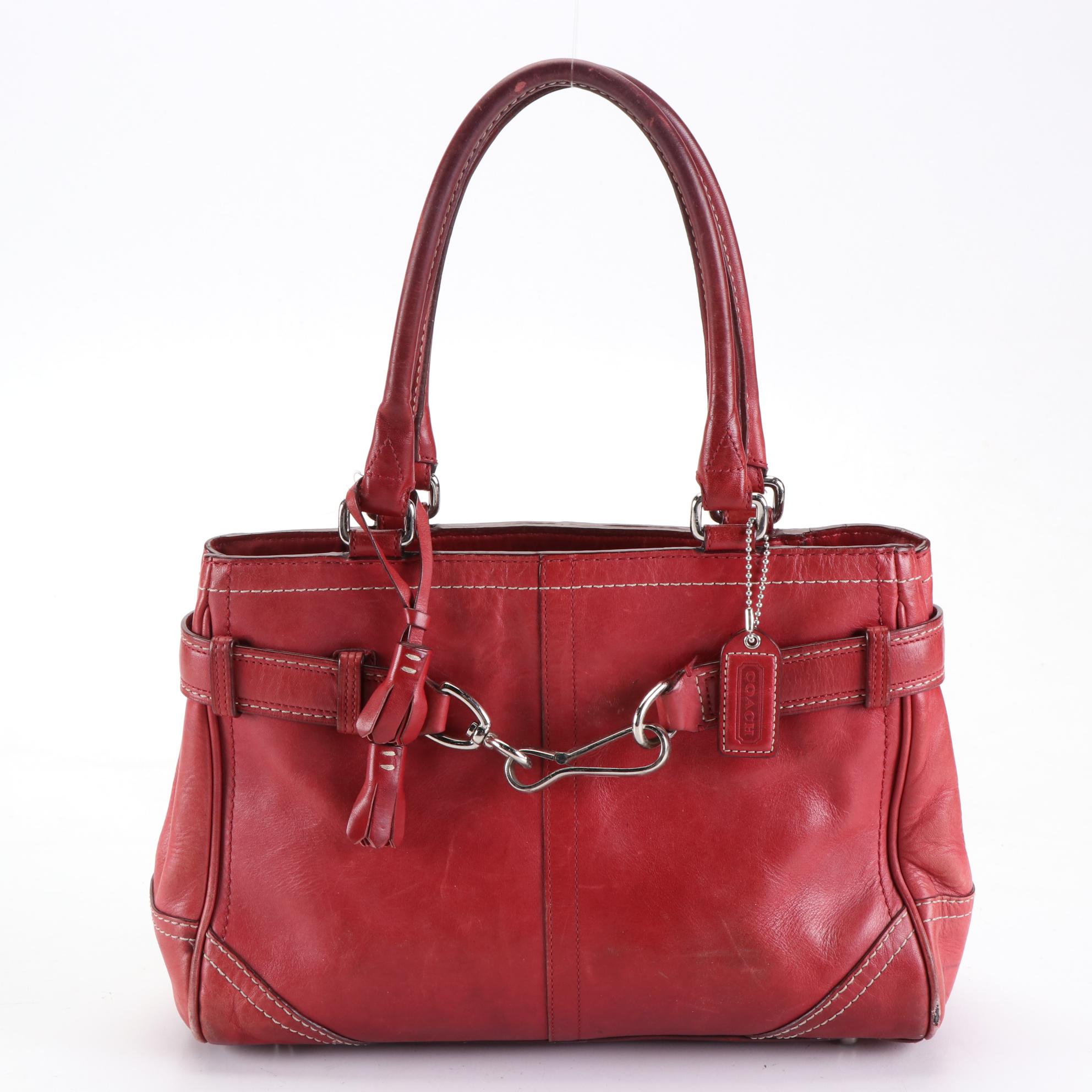 Coach Tote Bags in Signature Patent Leather and Leather