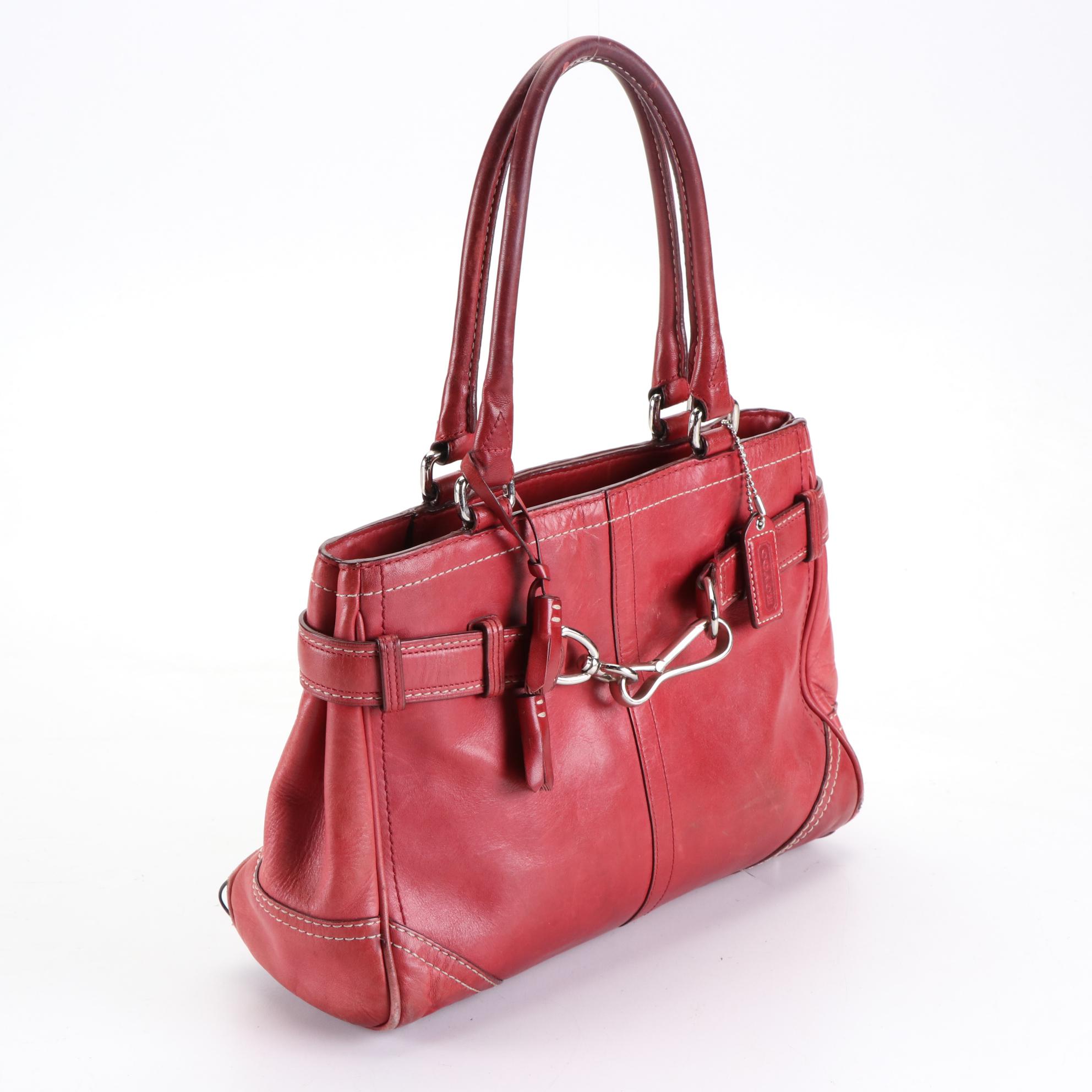Coach Tote Bags in Signature Patent Leather and Leather