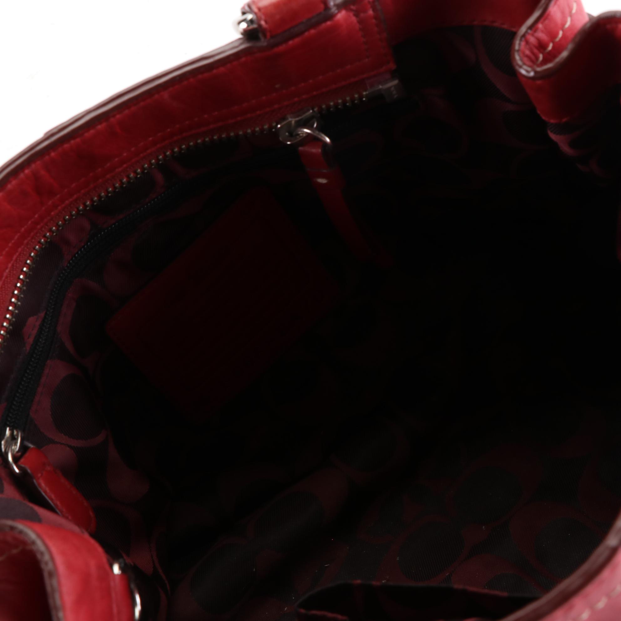 Coach Tote Bags in Signature Patent Leather and Leather