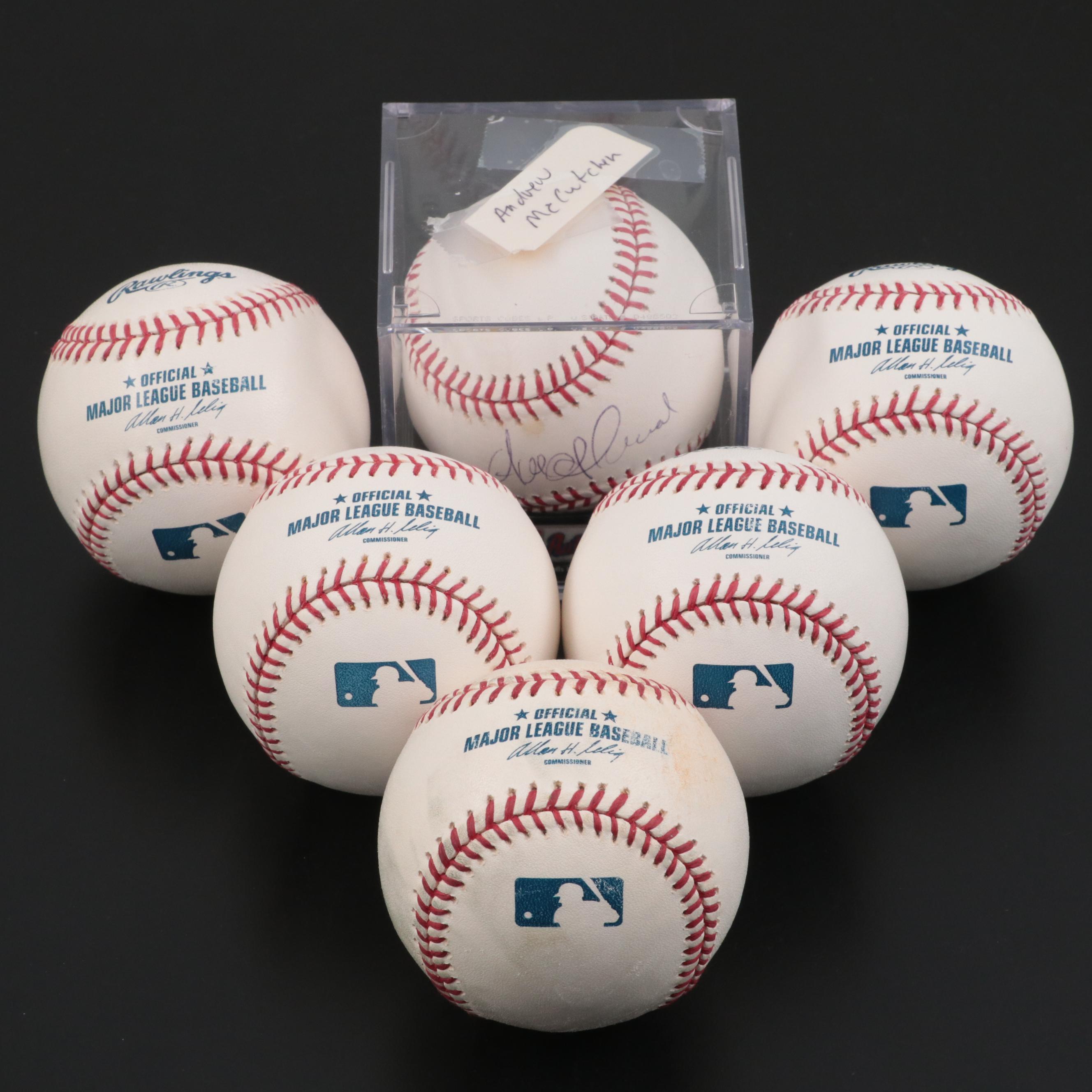 Pittsburgh Pirates McCutchen, Crosby, Suppan, Capps and More Signed Baseballs