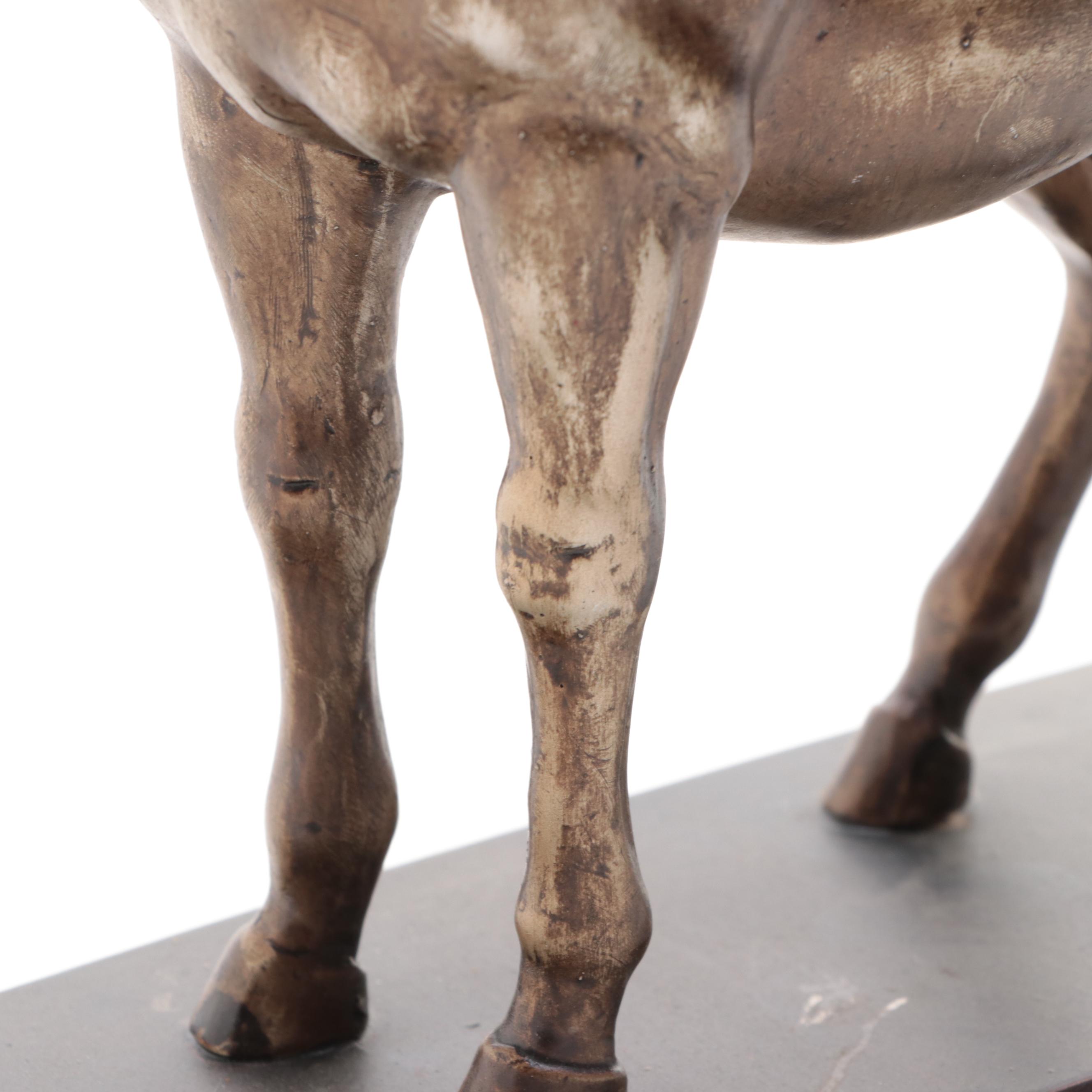 Painted Resin Figure of a Horse