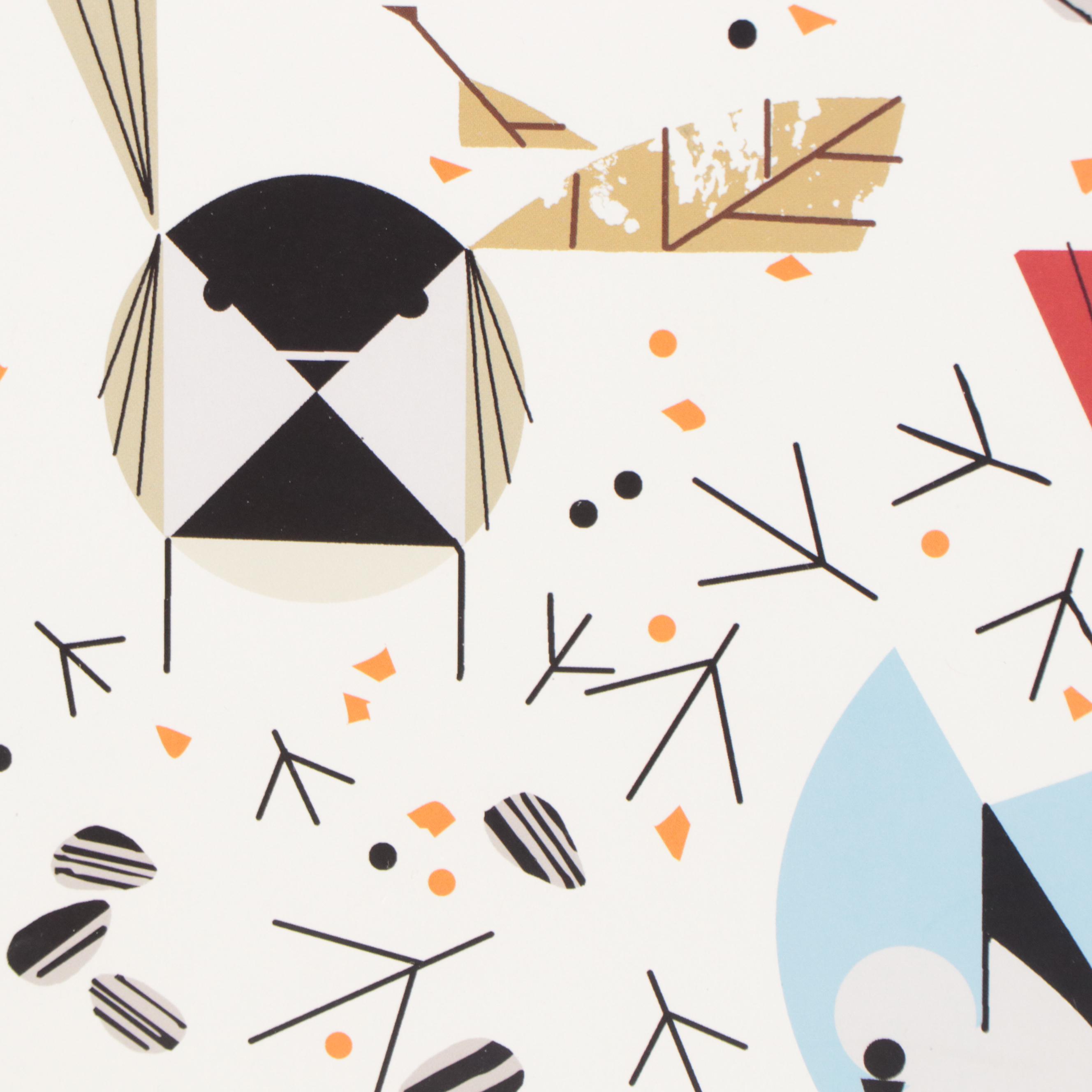 Offset Lithograph After Charley Harper "Birdfeeders," 2008