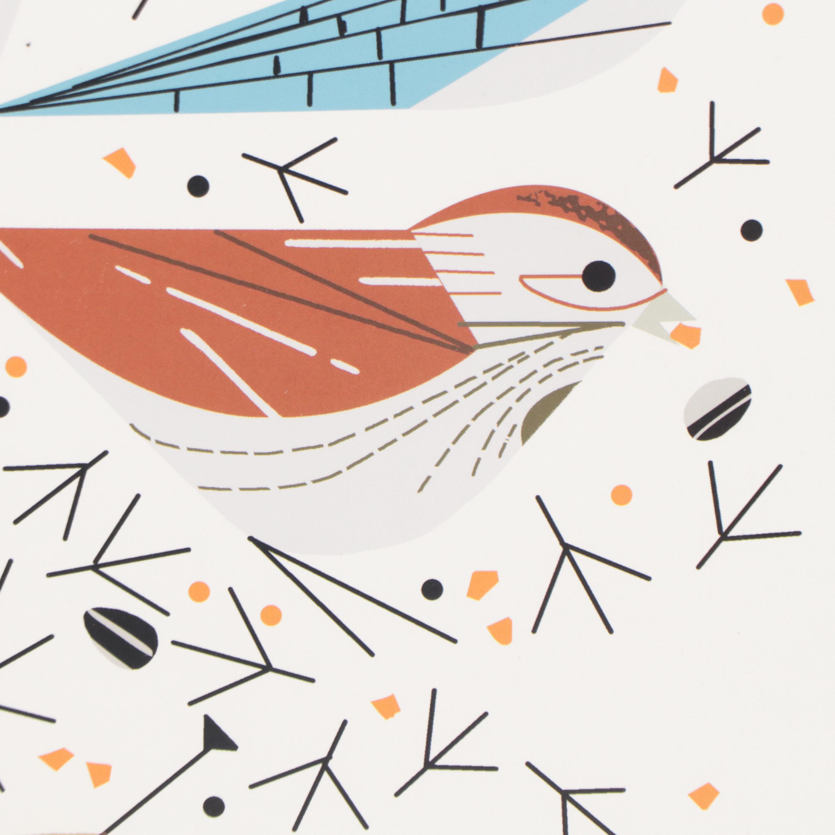 Offset Lithograph After Charley Harper "Birdfeeders," 2008