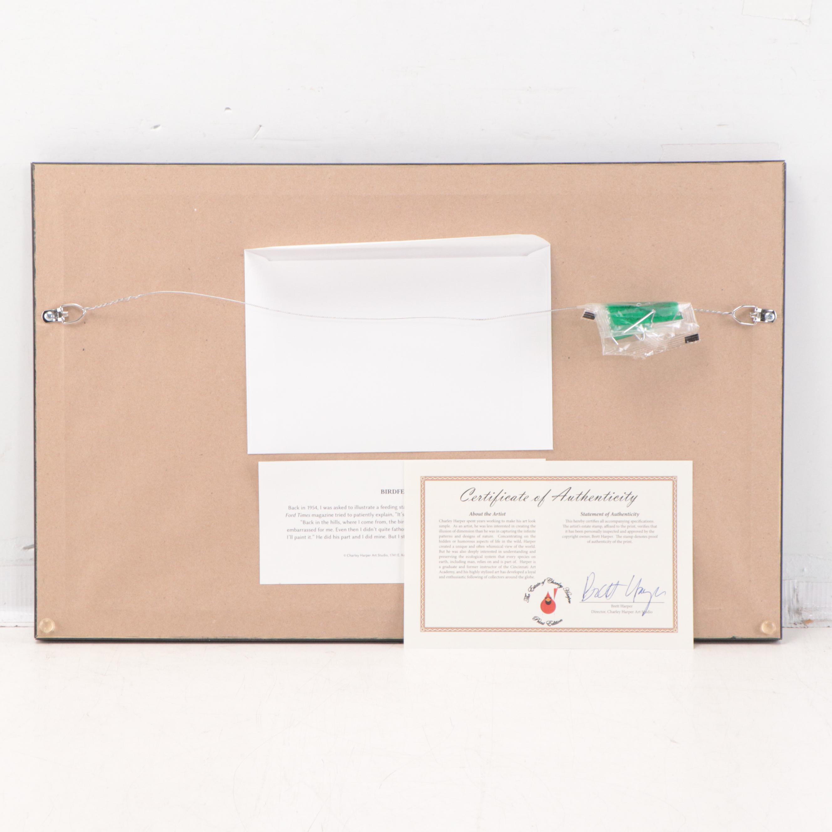 Offset Lithograph After Charley Harper "Birdfeeders," 2008