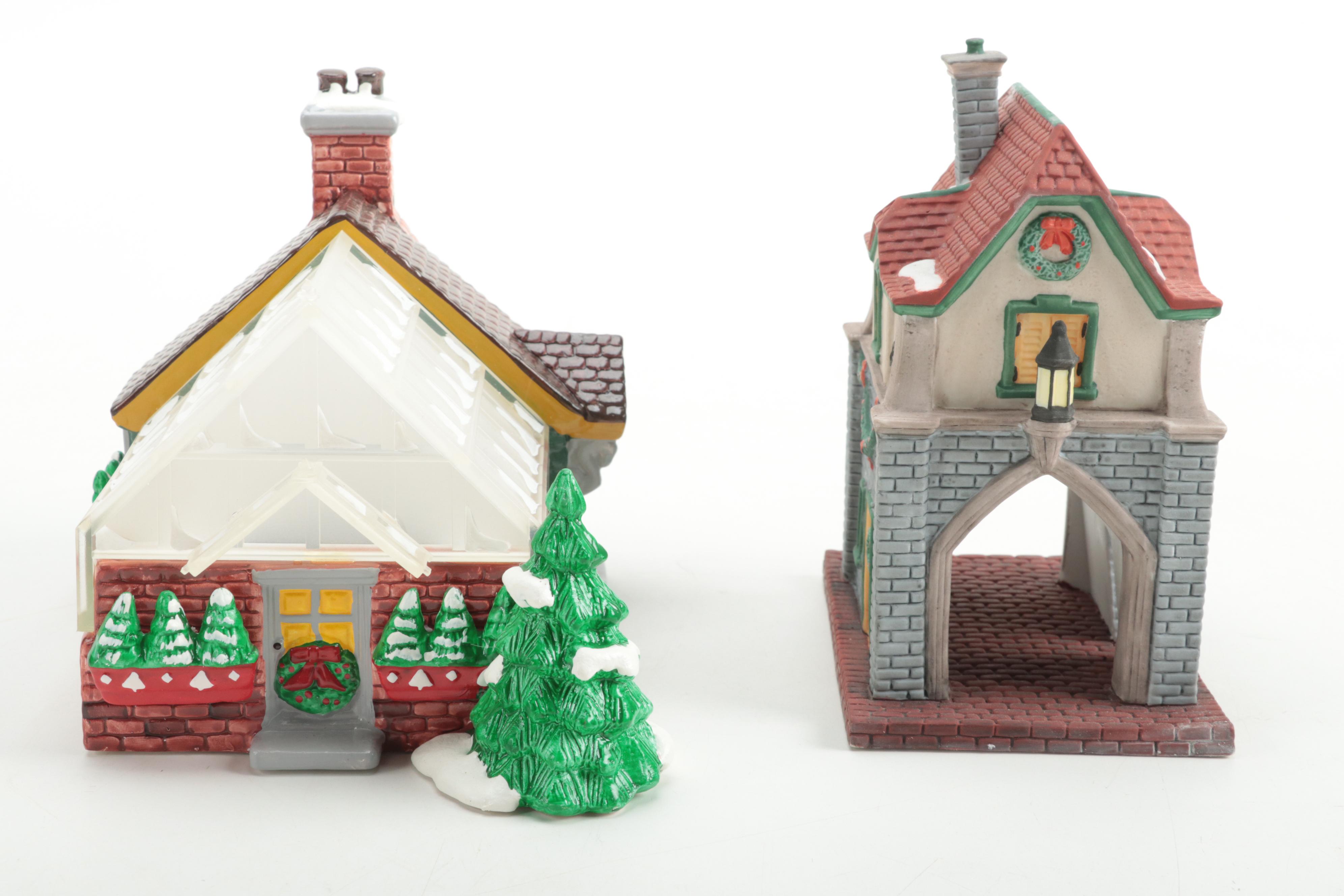 Department 56 Porcelain Snow Village and Other Houses and Accessories