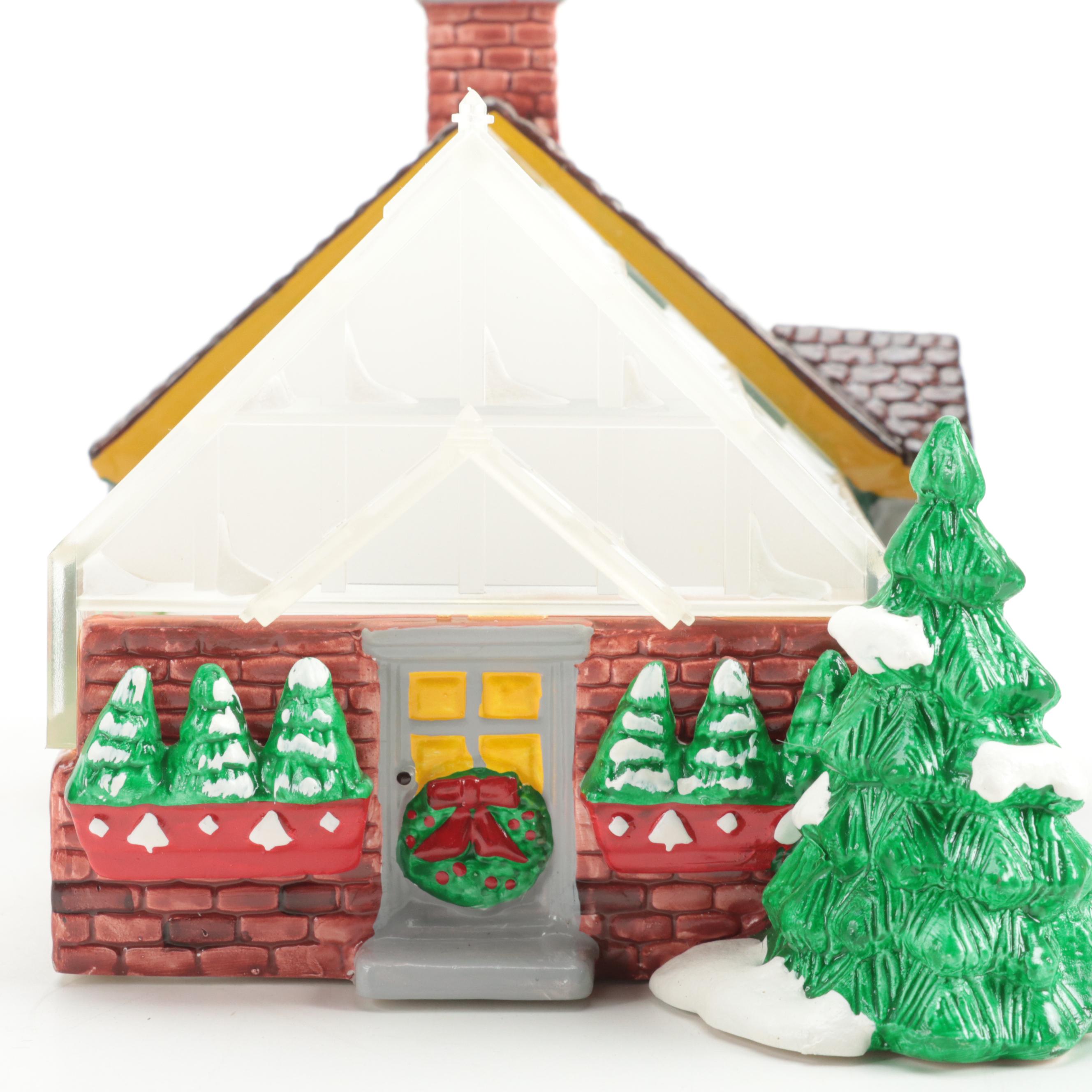 Department 56 Porcelain Snow Village and Other Houses and Accessories
