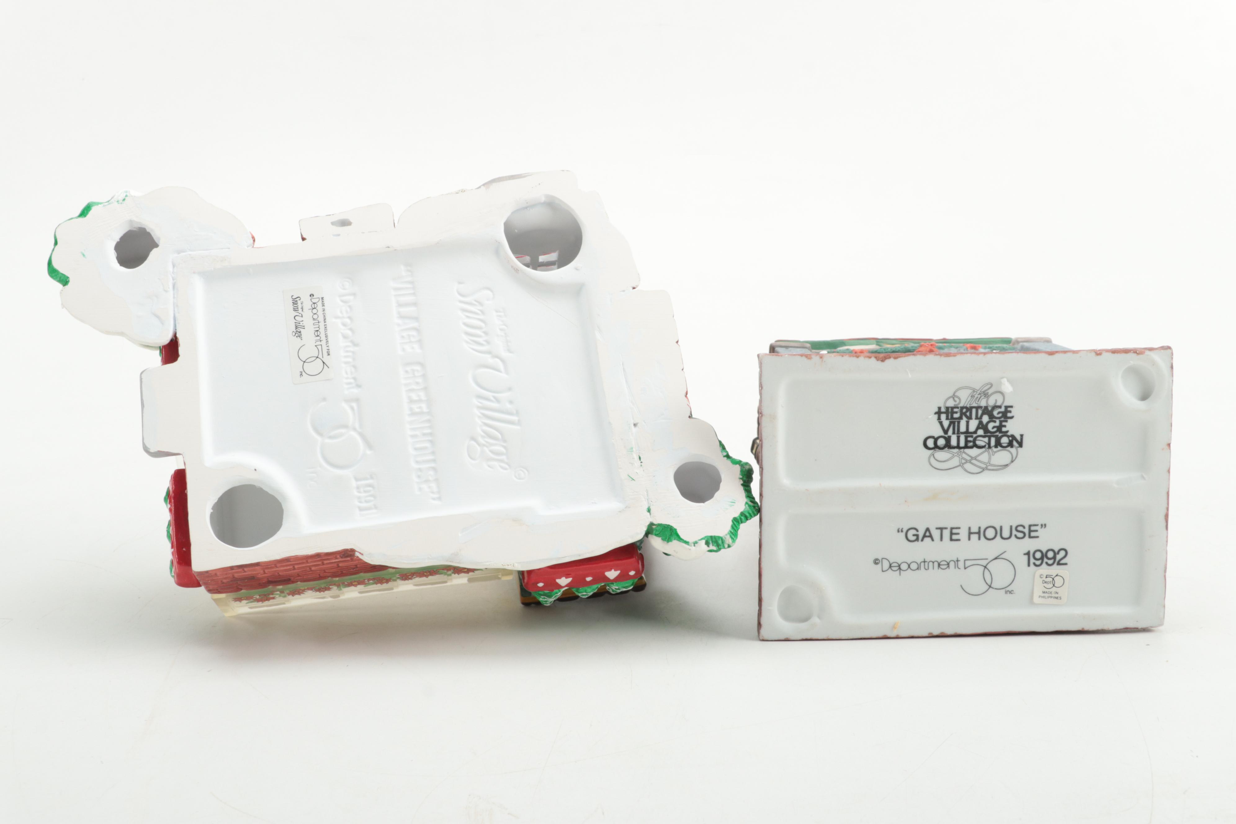 Department 56 Porcelain Snow Village and Other Houses and Accessories