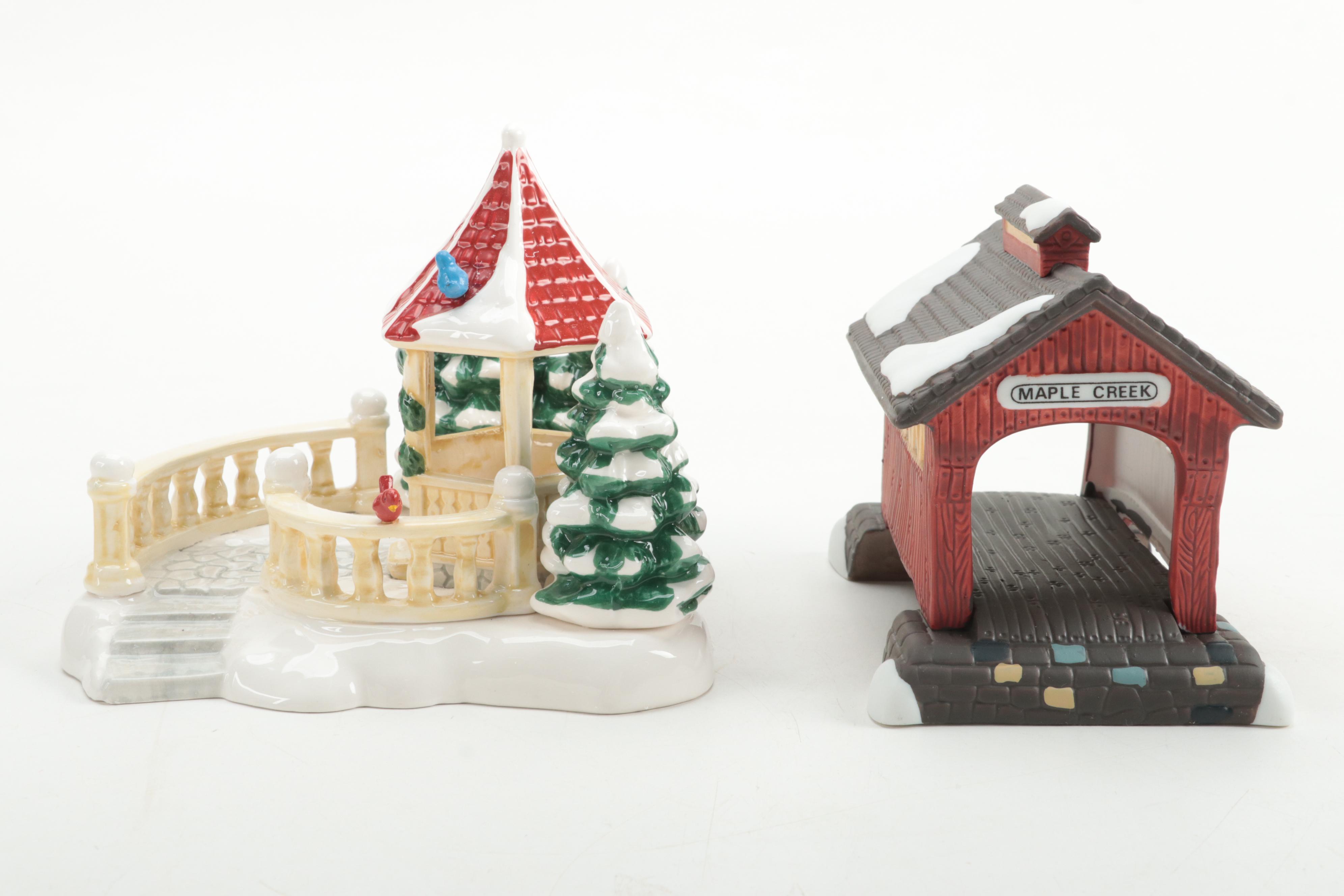 Department 56 Porcelain Snow Village and Other Houses and Accessories
