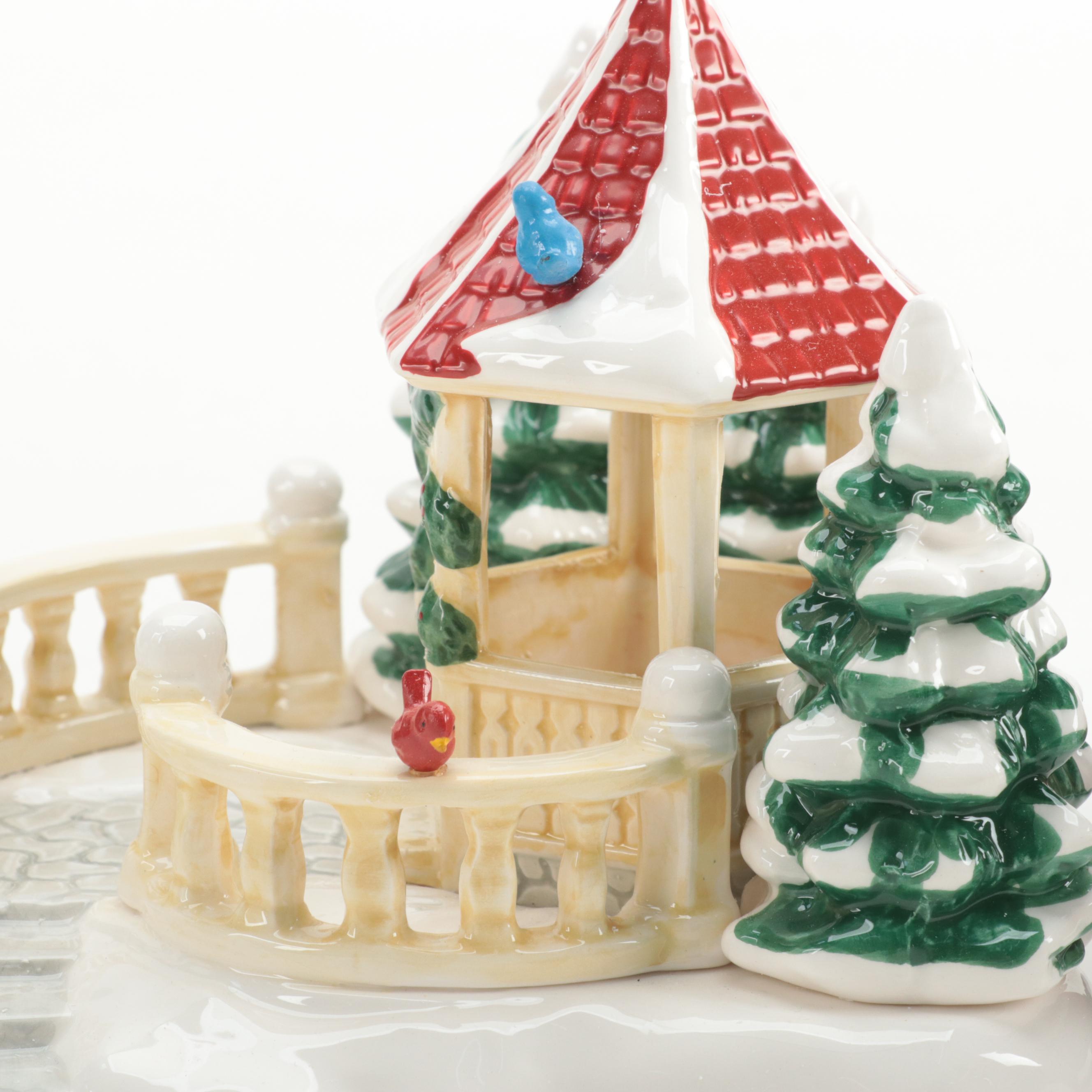 Department 56 Porcelain Snow Village and Other Houses and Accessories