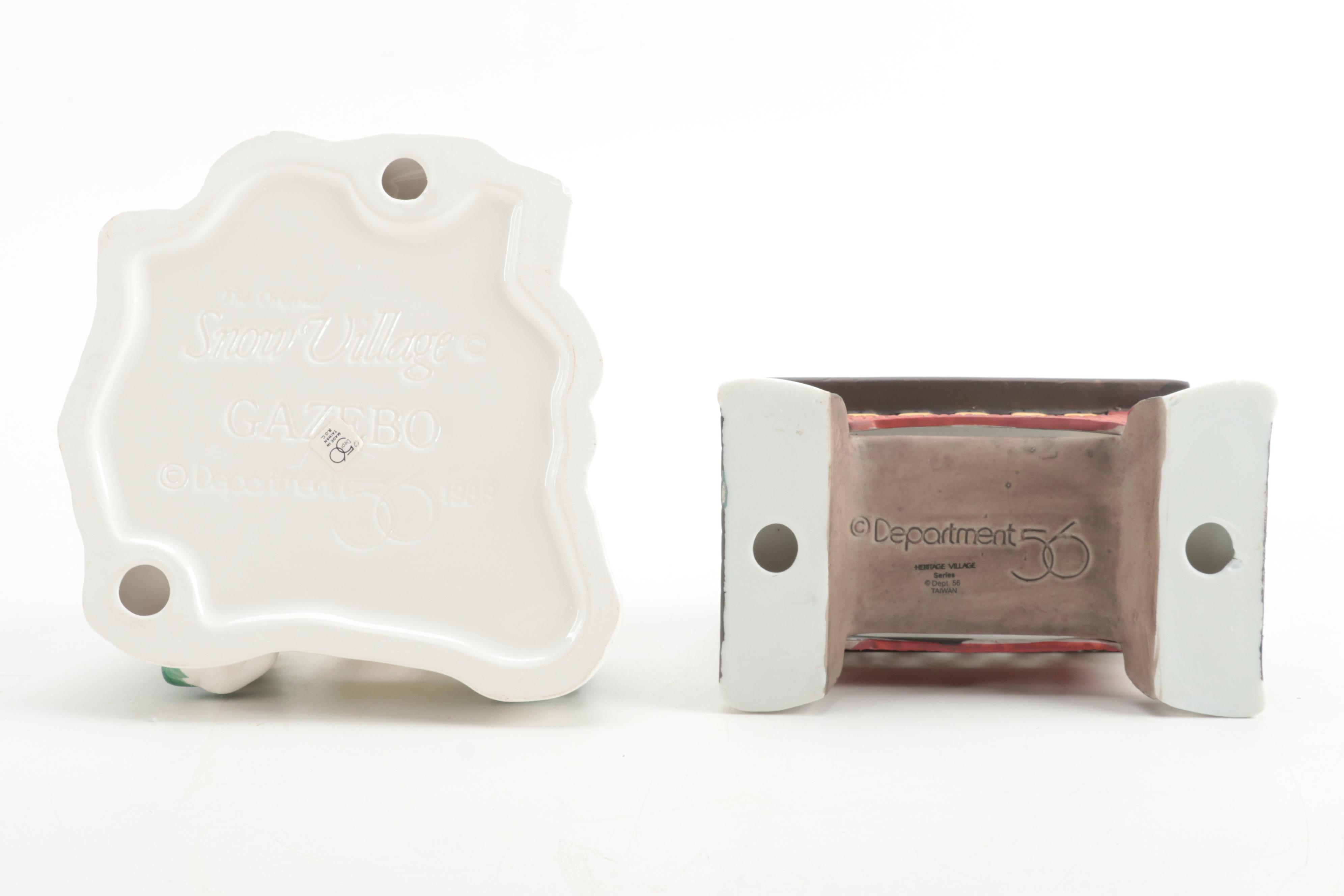 Department 56 Porcelain Snow Village and Other Houses and Accessories