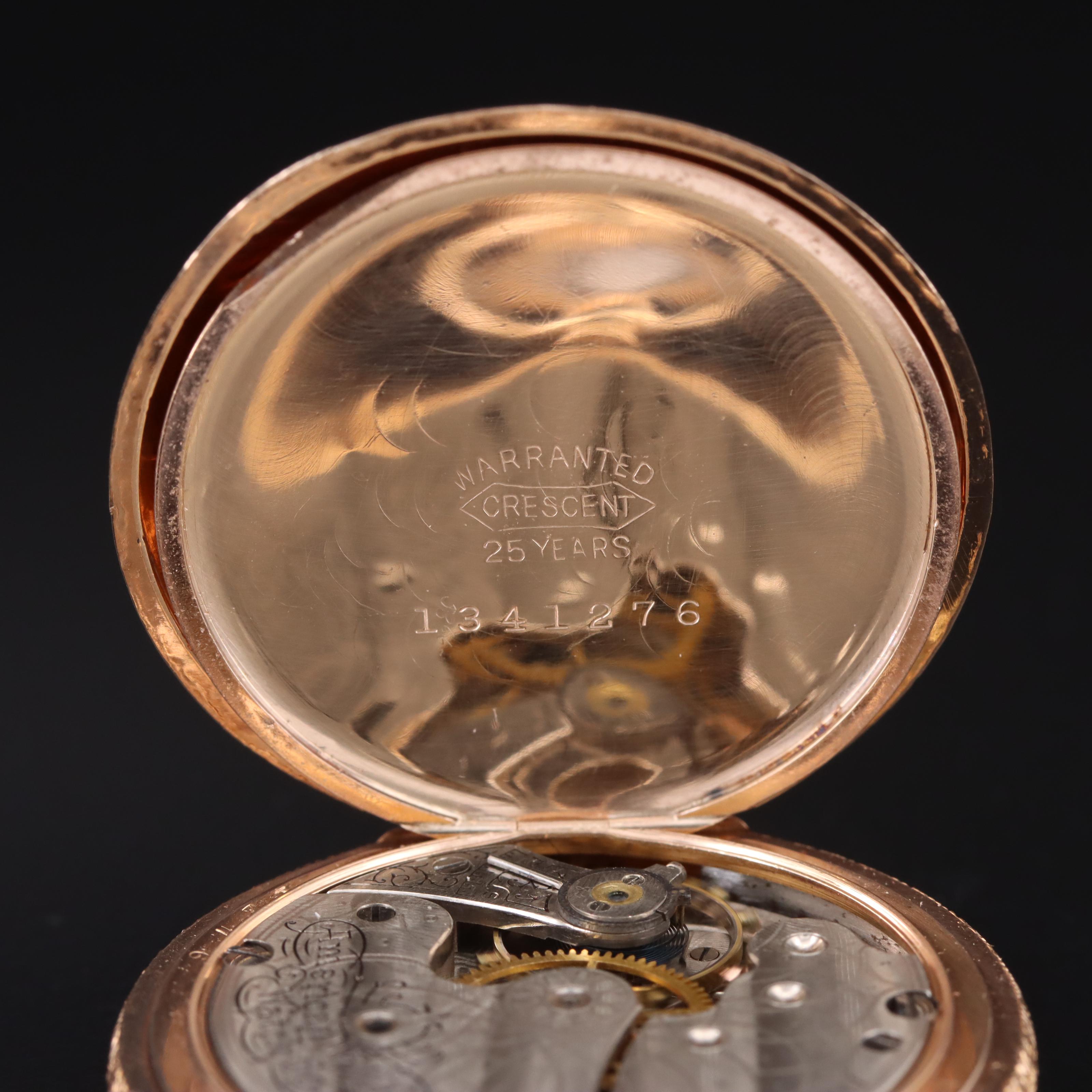 1902 Waltham Pendant Set Hunting Case Pocket Watch