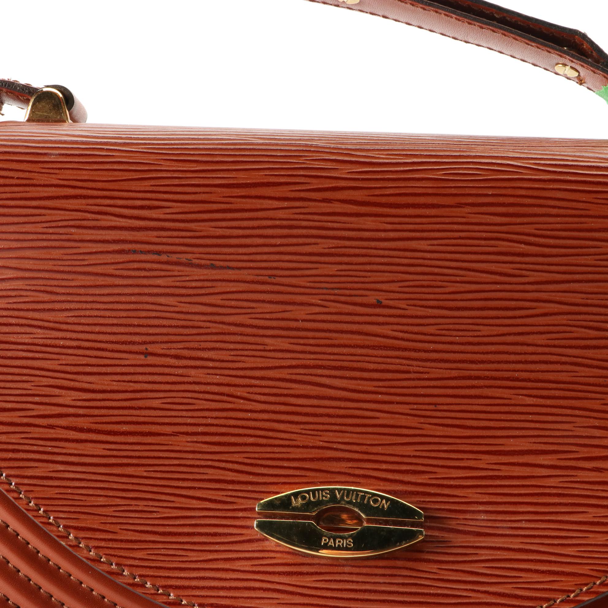 Louis Vuitton Tilsitt Shoulder Bag in Kenyan Fawn Epi and Smooth Leather