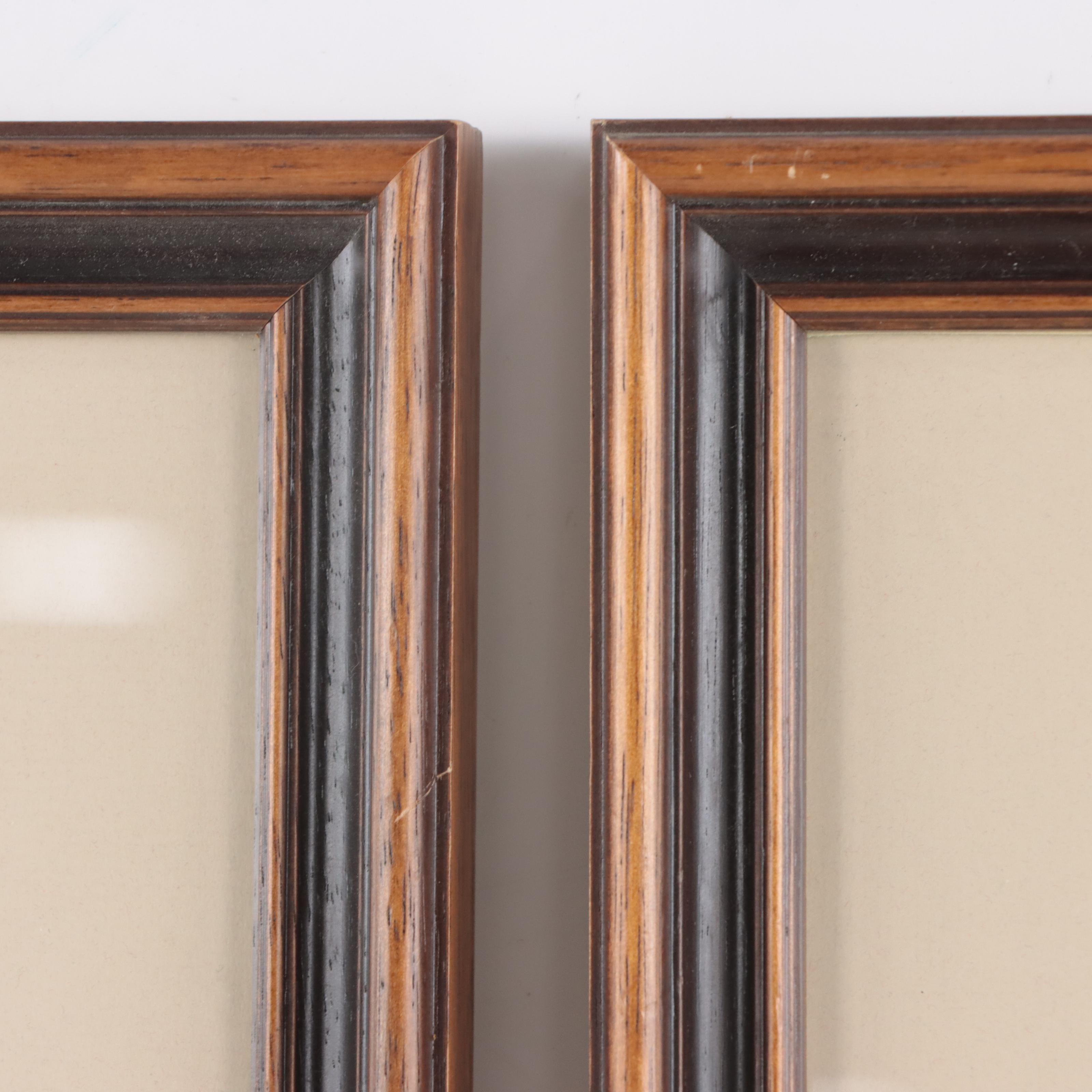 Watercolor Paintings of European City Scenes Including Loches Town Hall