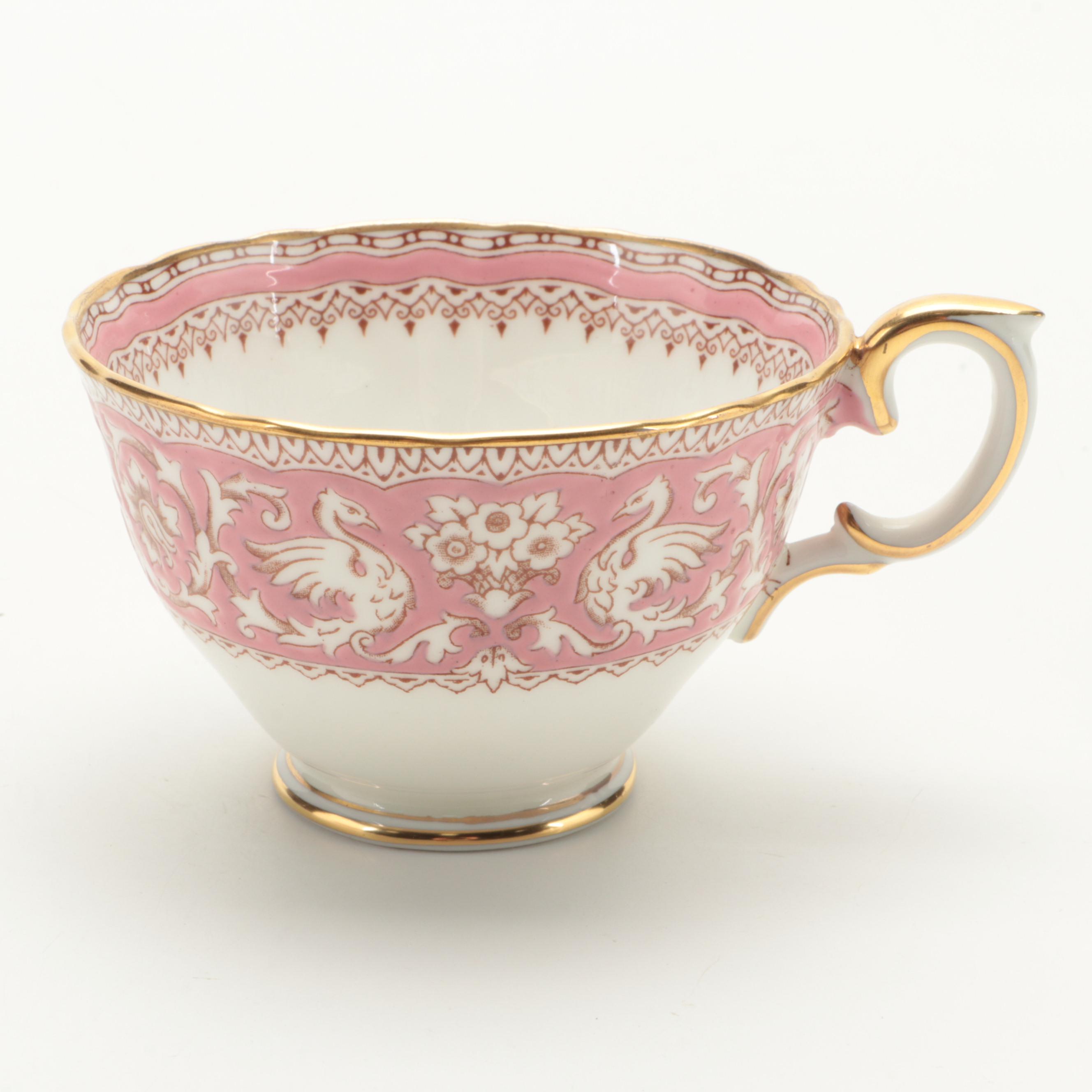 Crown Staffordshire "Ellesmere Pink" Bone China Dinnerware, 1977-1979
