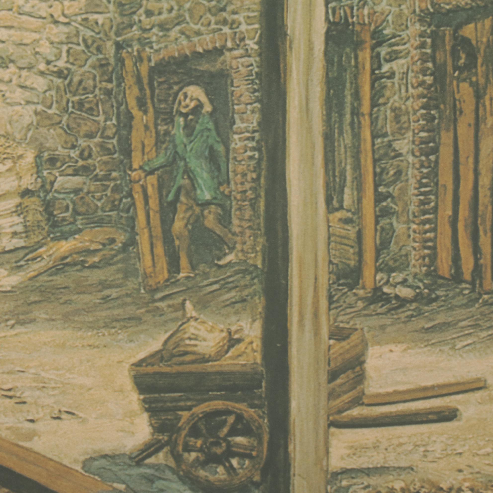 Augusta Oelschig Offset Lithograph "Factors' Walk, Savannah," 1975