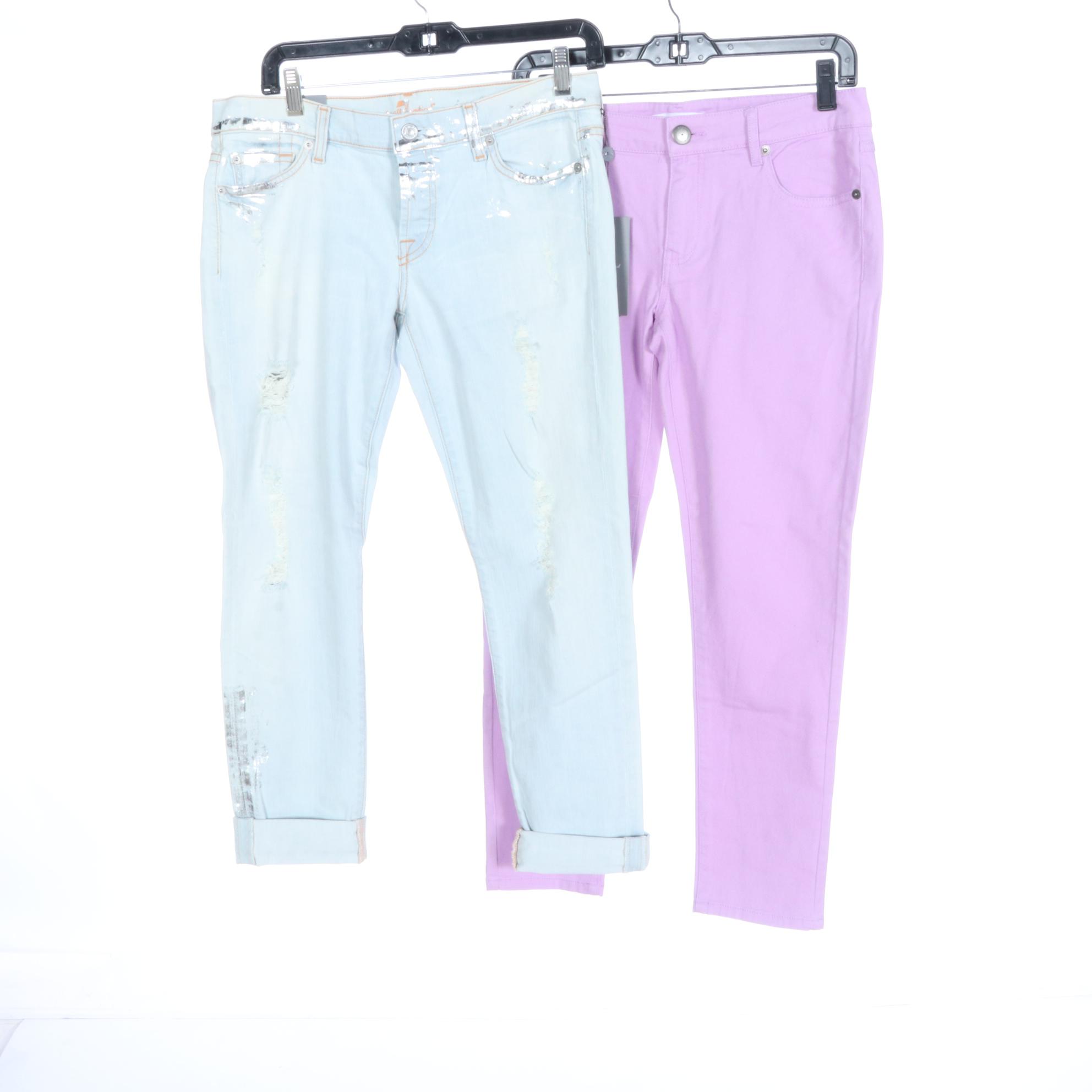 7 For All Mankind Josefina and Frame Le Garçon Jeans with Other Pants