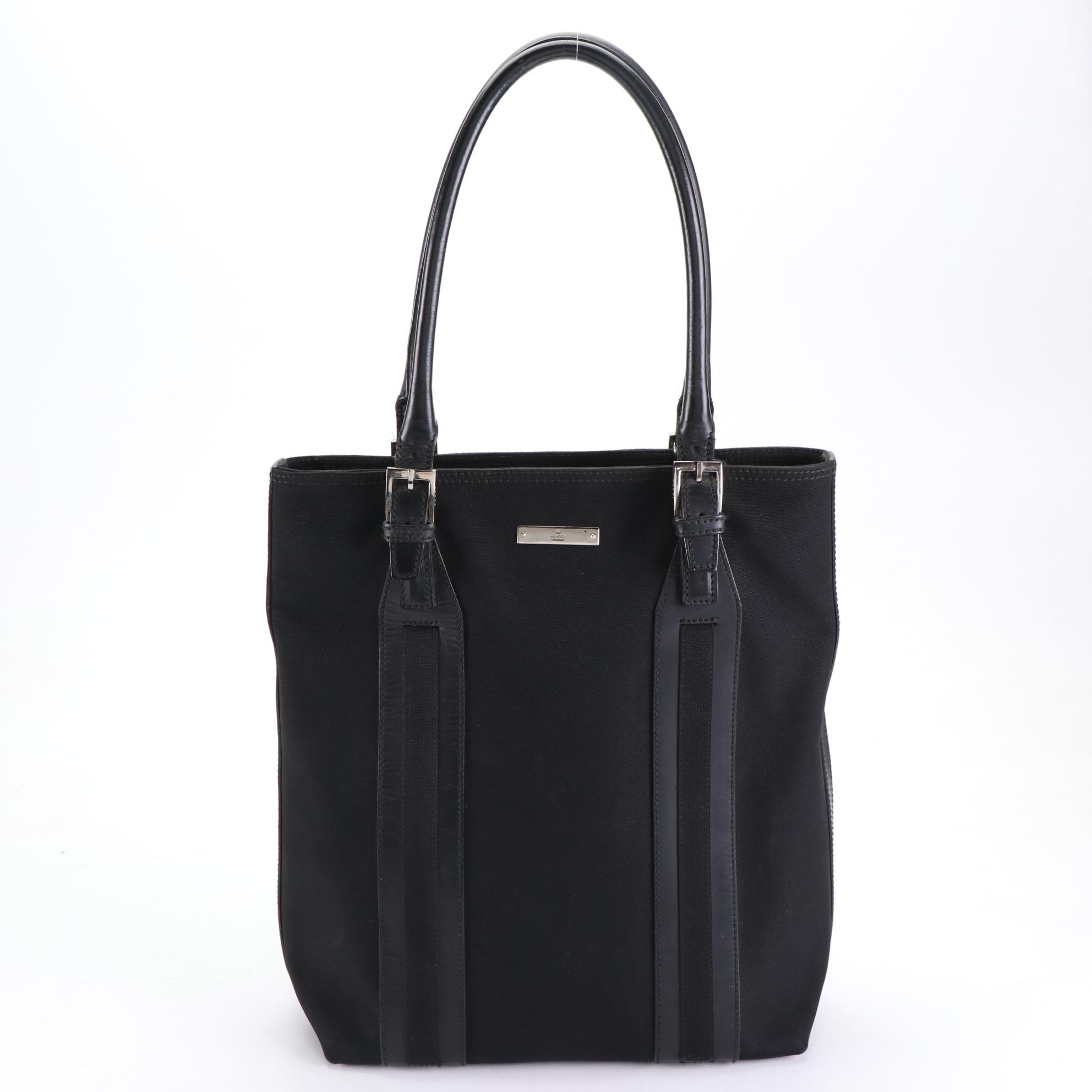 Gucci Canvas and Leather Tote